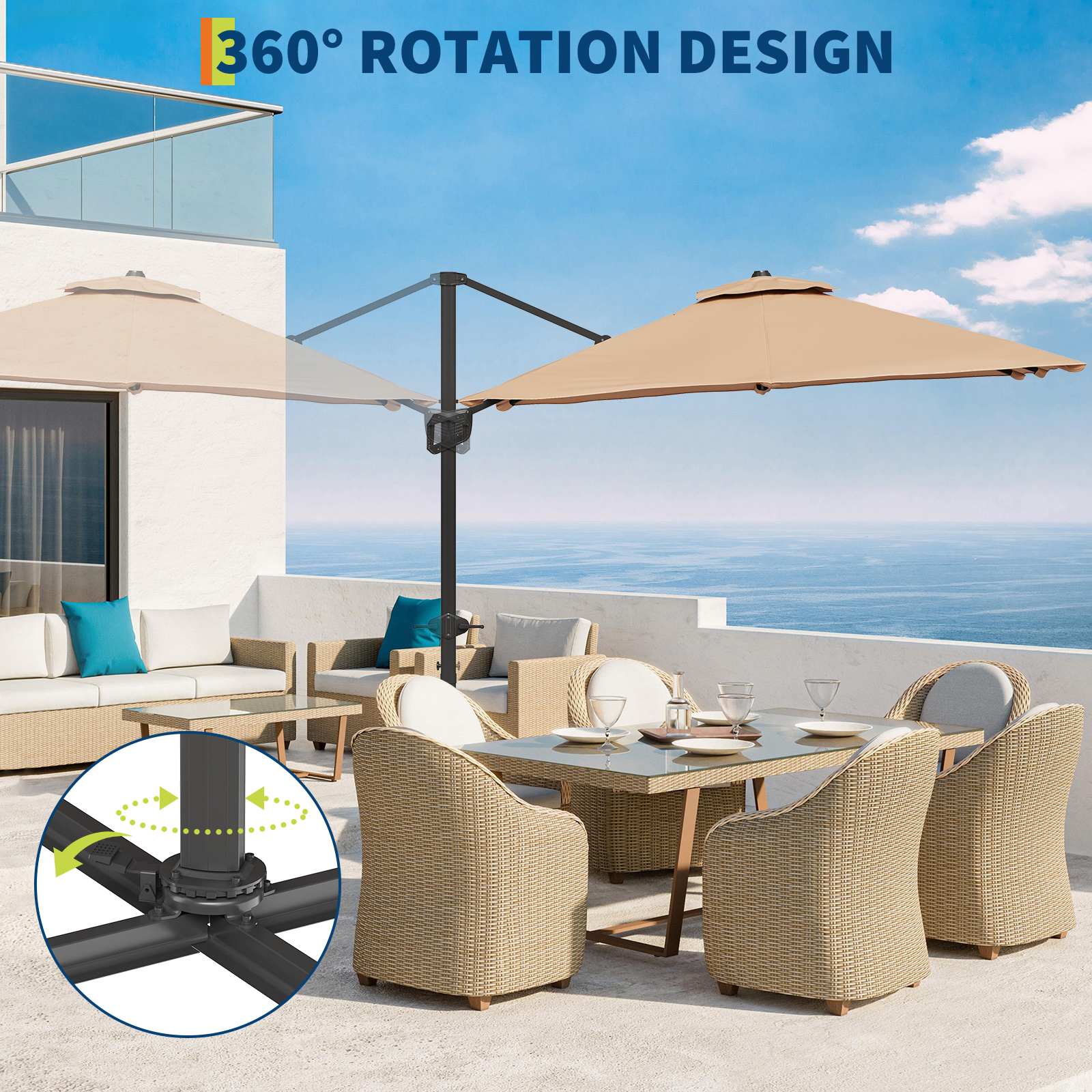 Qeetex SQY-PPG-335TCESN Umbrellas-2 - View #5