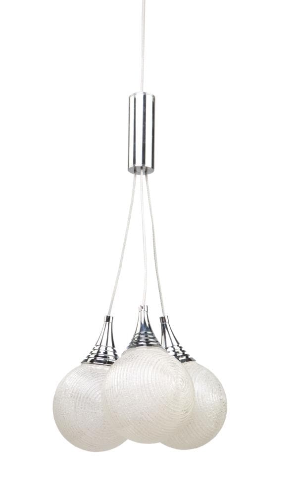 ARTCRAFT AC7573 Odyssey 3-Light Polished Chrome Modern/Contemporary LED Dry rated Chandelier