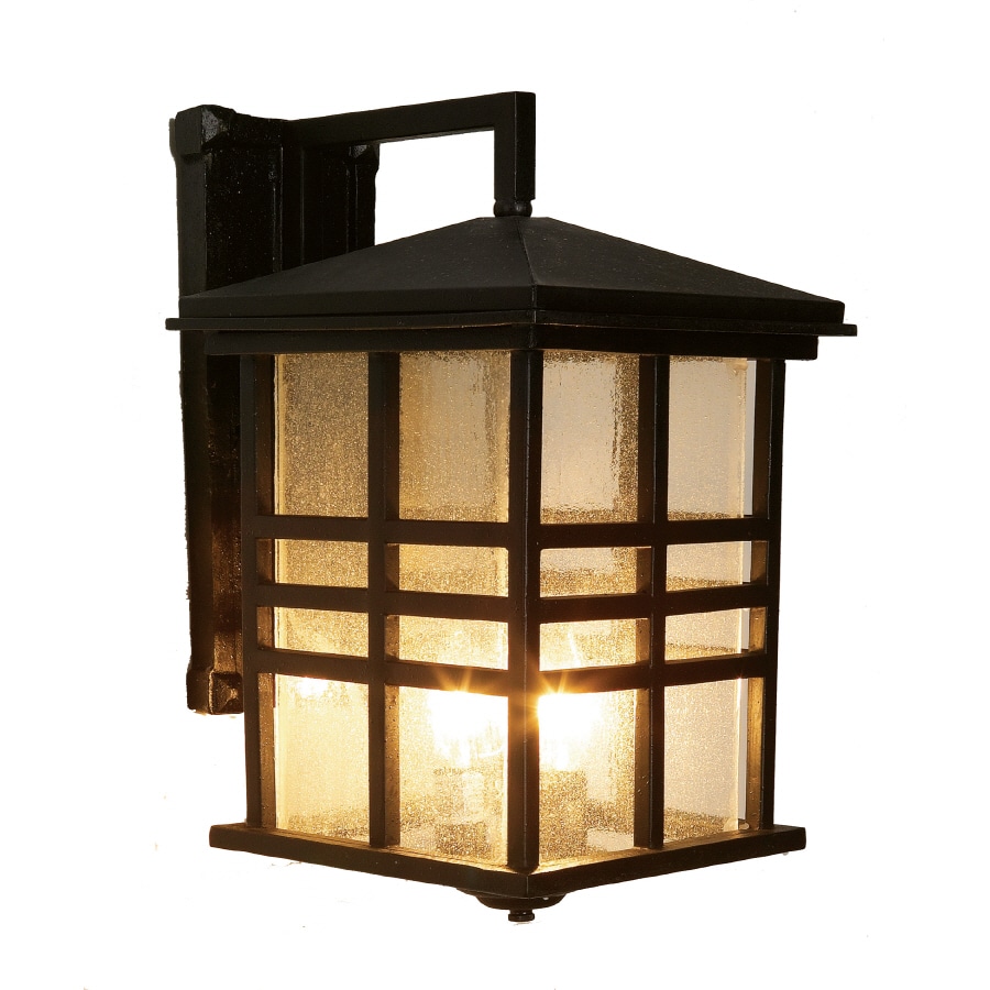 Lucid Lighting 4637 WB 3 -Light 16-in H Bronze Hardwired Outdoor Wall Light