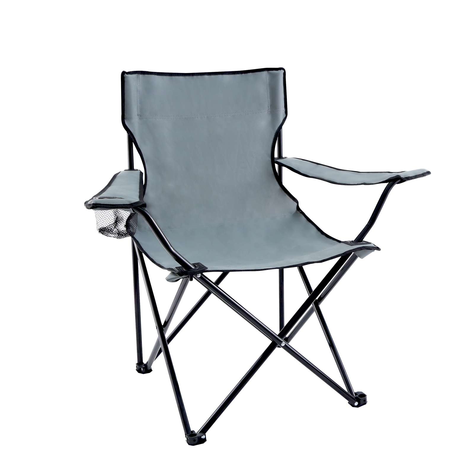 Sunrinx MG63-6-CP Gray Folding Beach chair Carrying Strap/Handle Included