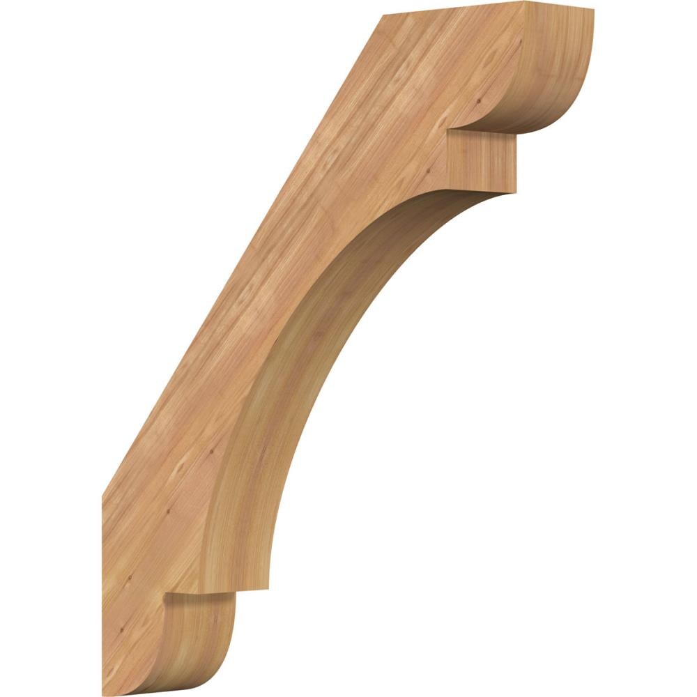 Ekena Millwork BRC06X30X36OLY00SWR 5-1/2-in x 30-in x 36-in Western Red Cedar Unfinished Wood Olympic Smooth Knee Brace