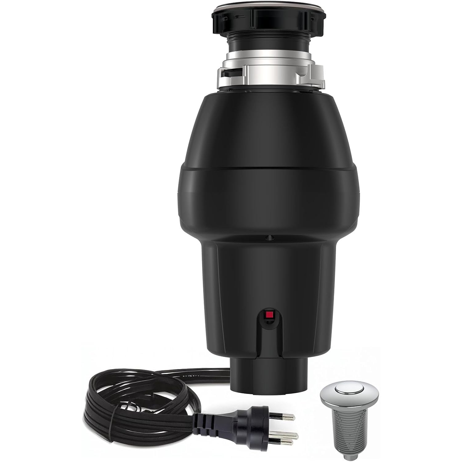 Garbage Disposal 1/2 Hp Continuous Feed Food Waste Disposer with Air Switch Compact Stainless Steel Food Waste Disposer Food Waste Grinding System for Under Kitchen Sink Black #JOEY-EV2KSCOLTF7R