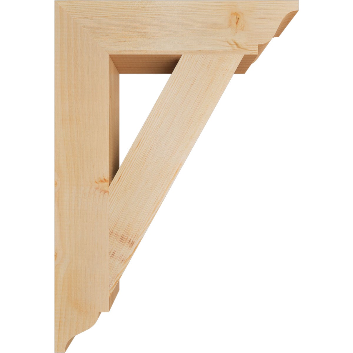 Ekena Millwork BKT04X18X26TRA01SDF Exterior-Brackets-Braces - View #3