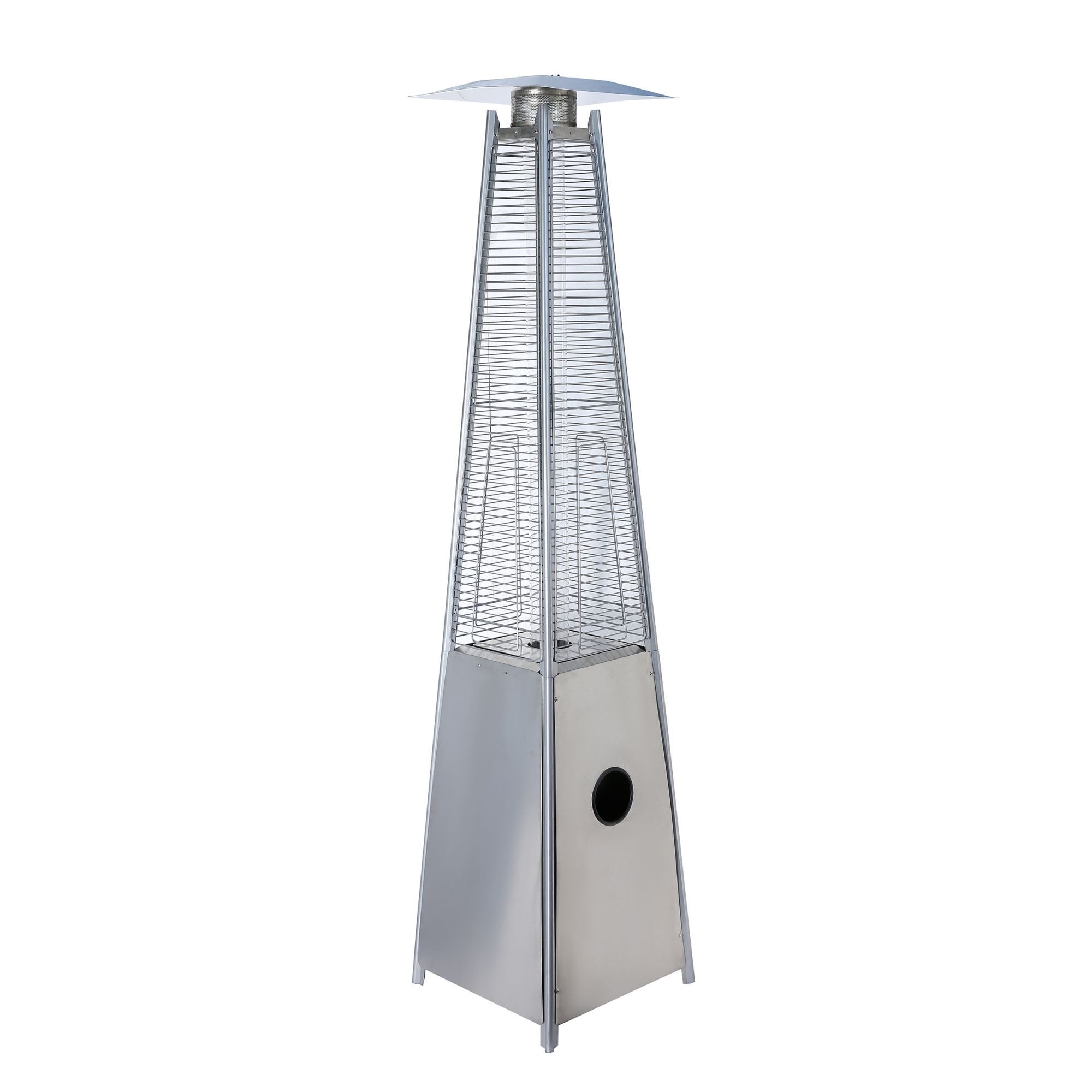 Miki Shinly UIXE-8SSB-01MI 40000 -BTU Silver Stainless steel Floorstanding Natural gas Patio Heater