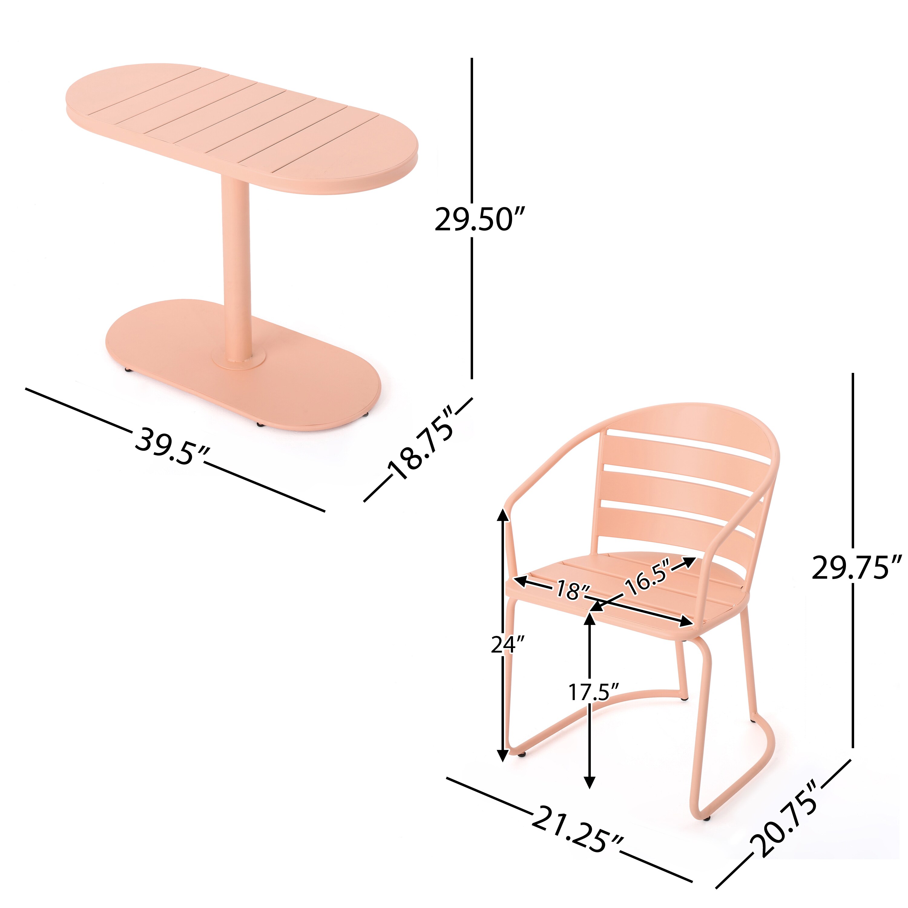 Moda Furnishings MD62015-CRL Patio-Conversation-Sets - View #2