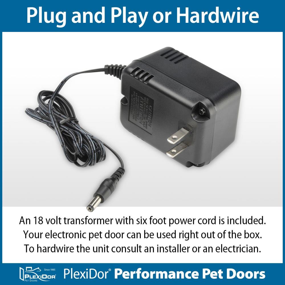 Plexidor electronic pet outlet door