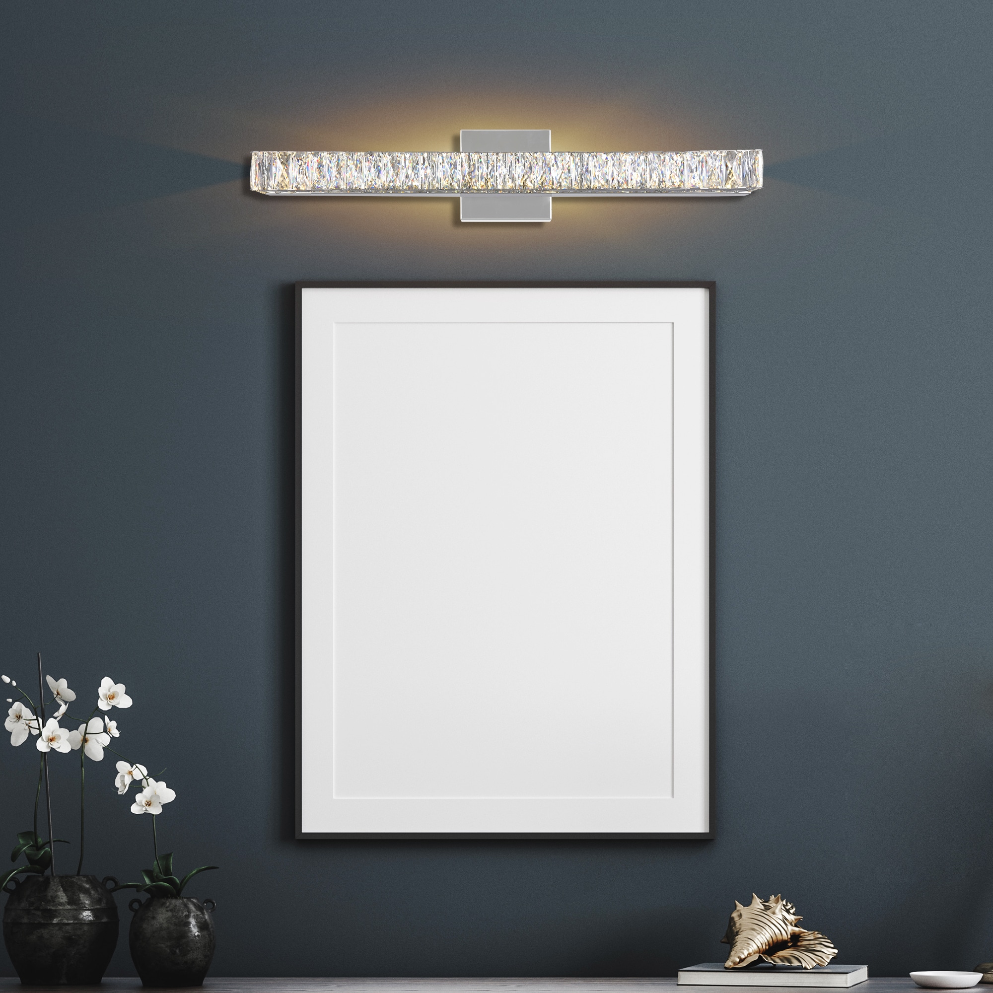CWI Lighting 5624W24ST Milan 5-in 8 -Light Chrome Integrated LED Traditional Vanity light