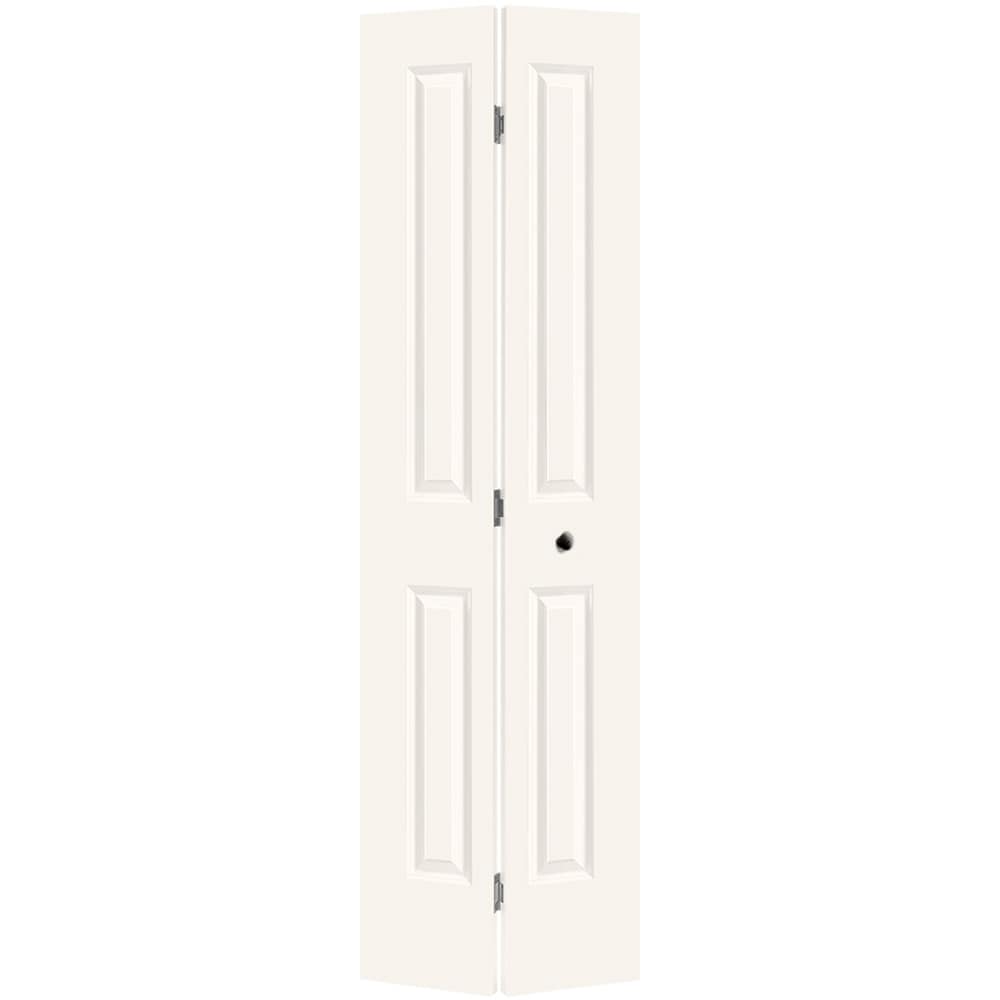 Masonite 1316230 Traditional 24-in x 80-in White 2-panel Smooth Hollow core Prefinished Molded composite Closet Bifold Door ( Hardware Included )