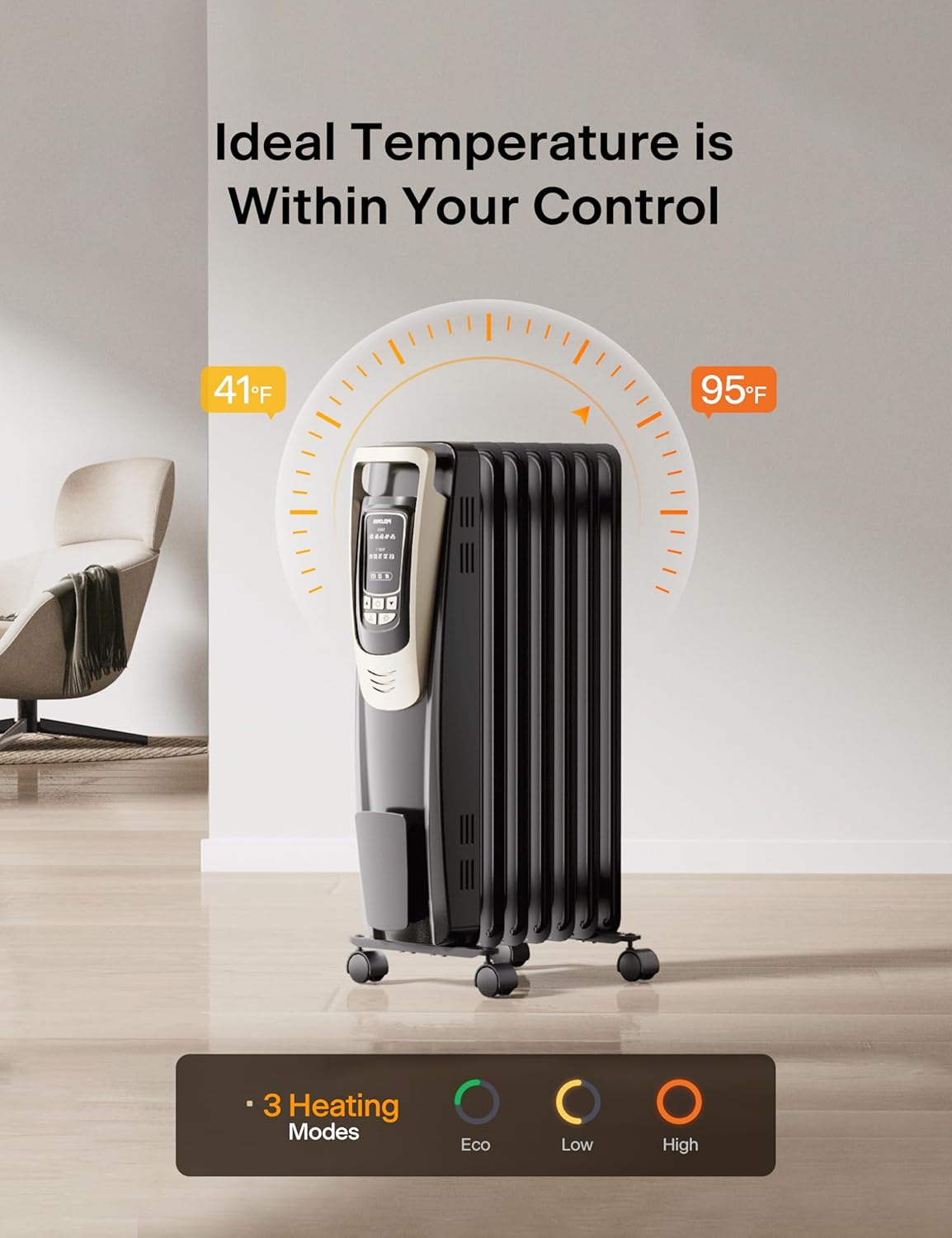 PELONIS PH-14A Portable-Electric-Heat - View #5