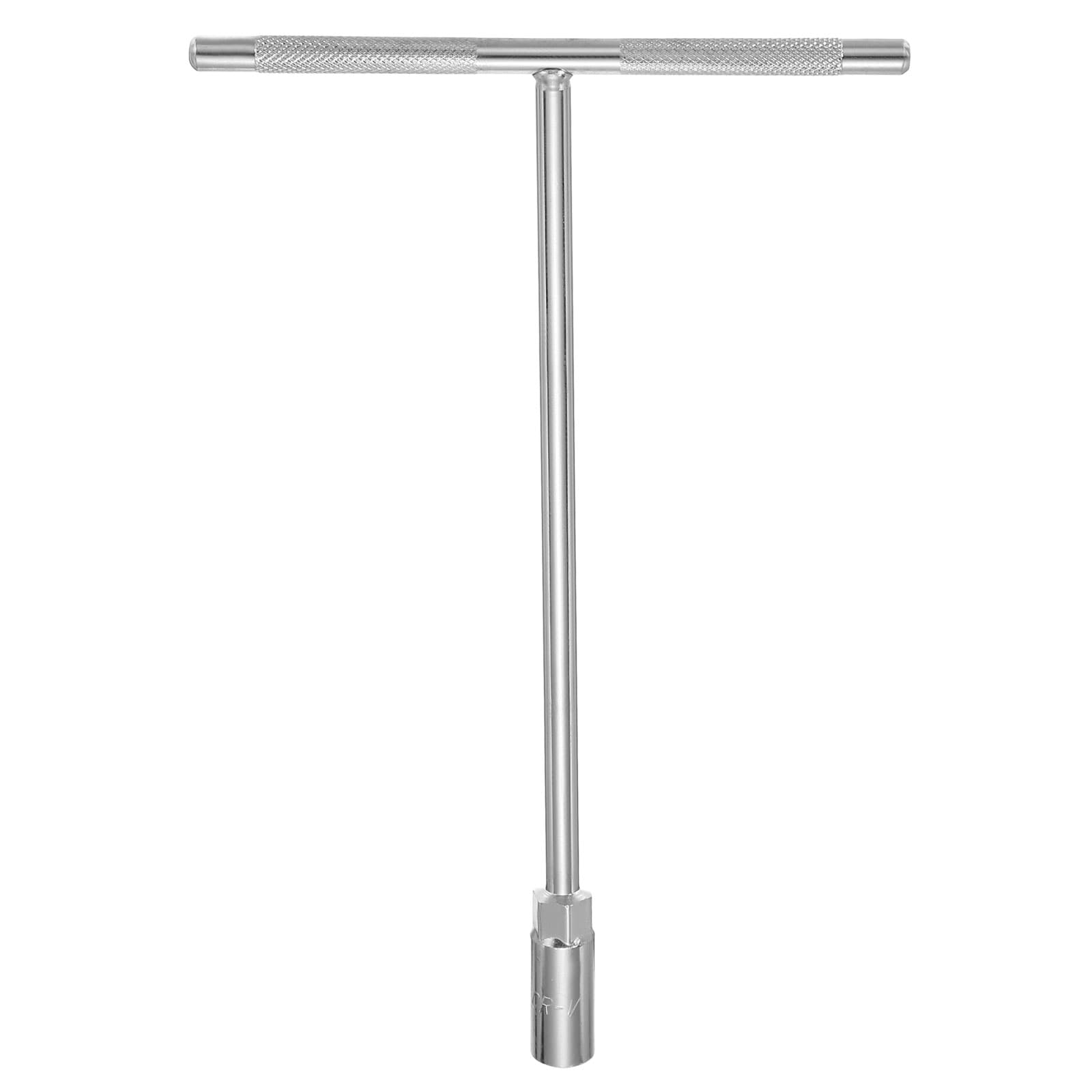 Harfington Hex T-Handle Socket Wrench 11mm Metric Hexagonal Wrench Socket with Anti-Slip Long Reach CR-V Chromium Vanadium Steel for Motorcycle Bicycle Car Repair Silver #S26062400UX5821