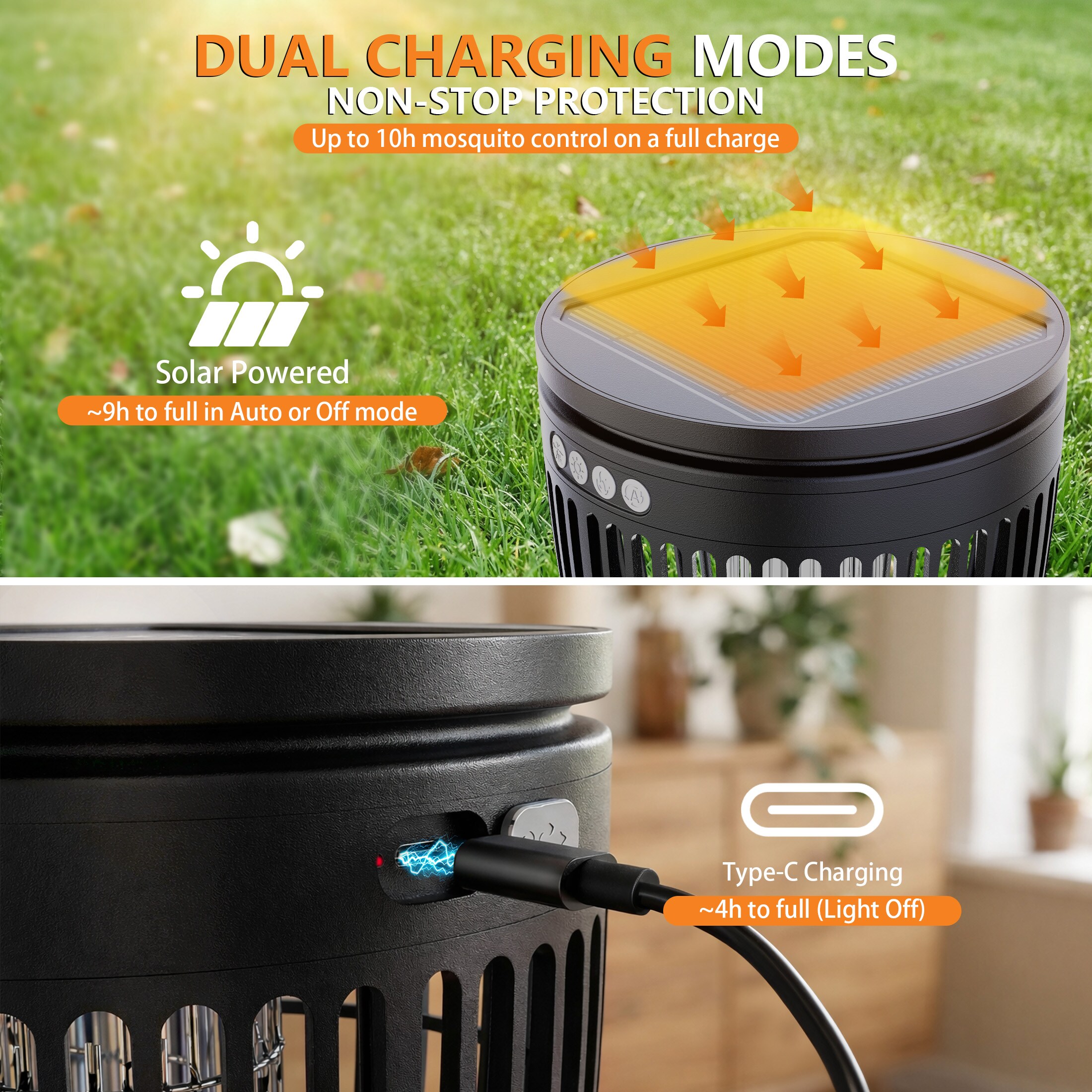 Anysun 2026 Upgraded Bug Zapper Outdoor and Indoor 4200V High