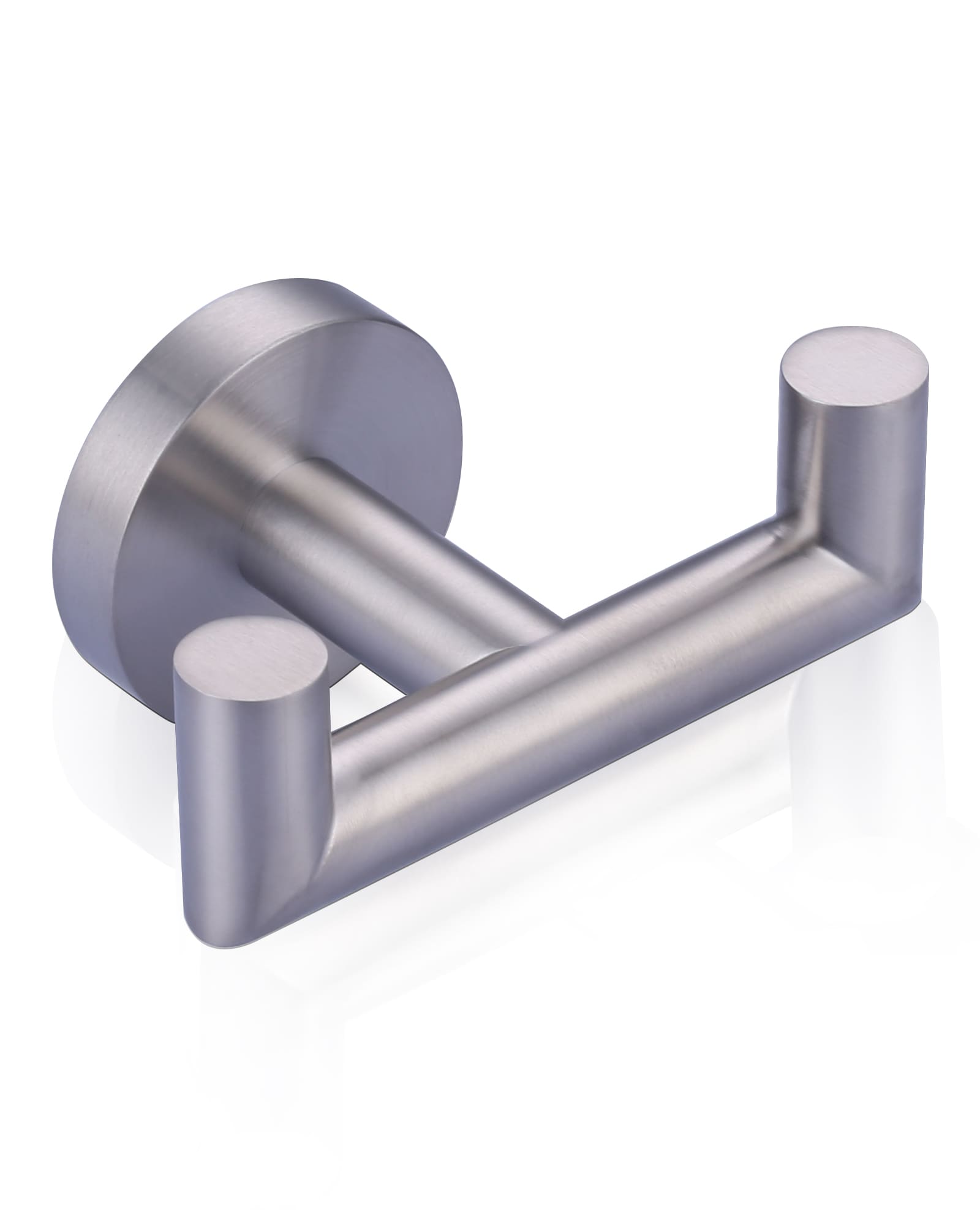 WOWOW 483307 Brushed Nickel Single -Hook Wall mount Towel Hook