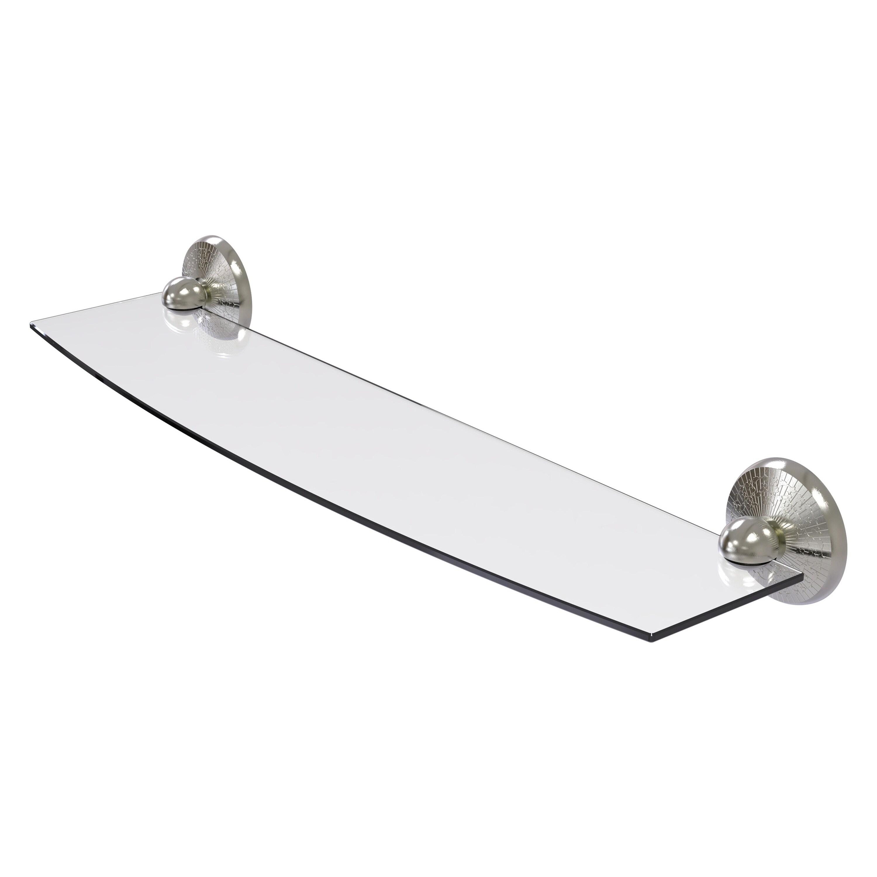 Allied Brass MC-33/24-SN Monte Carlo Satin Nickel Wall mount Bathroom Shelf ( 24-in x 3-in x 5-in )