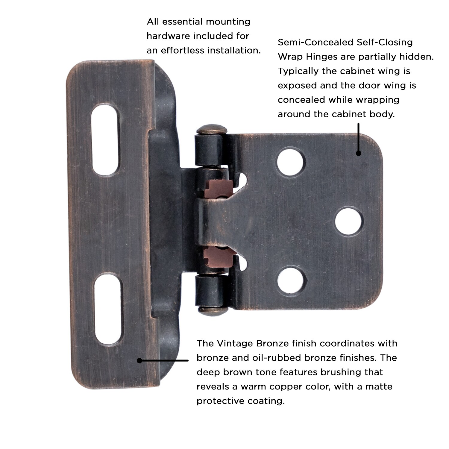 Hickory Hardware P60010F-VB-10B Cabinet-Hinges - View #4