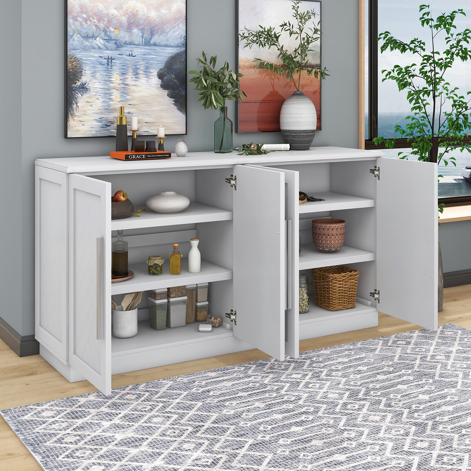SINOFURN SYA020151BK Console-Sofa-Tables - View #11