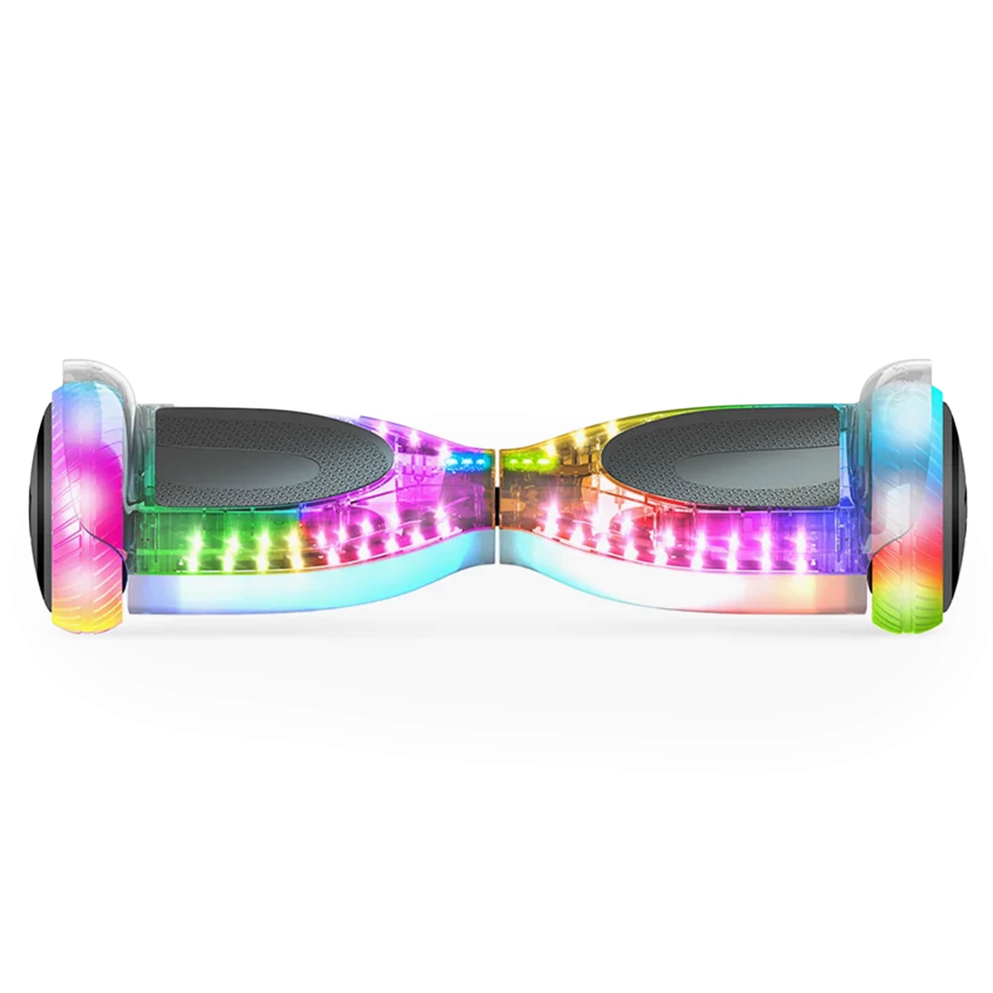 Jetson  Pixel Translucent Light-Up Hover board with Bluetooth Speaker White