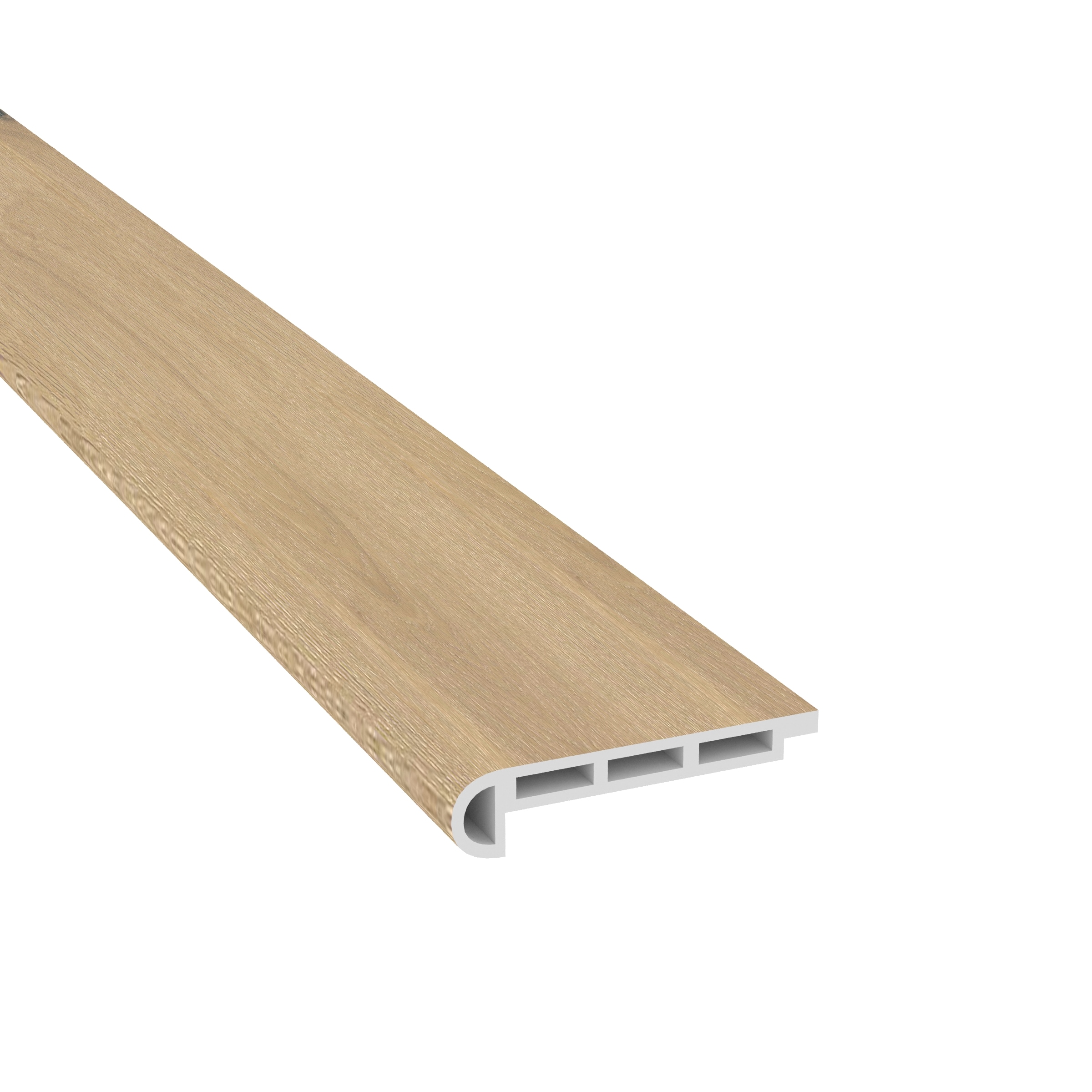 CALI 7703000520 Aqua Tough Natural Carmel Crush 1.57-in T x 4.48-in W x 72.83-in L PVC Bullnose