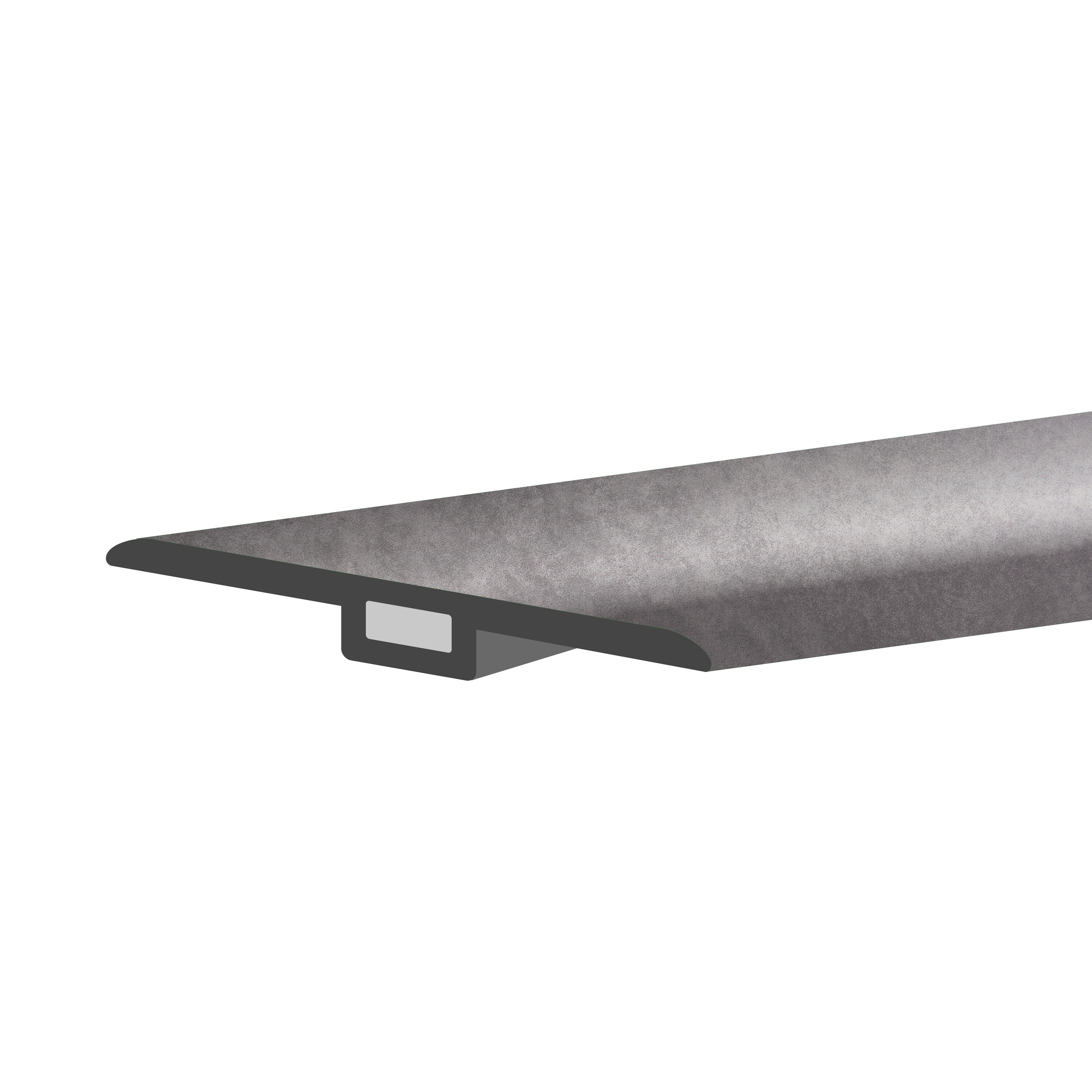 Lucida USA TC-608TM TerraCore T-moulding Holland Gray 0.27-in T x 1.75-in W x 48-in L Vinyl T-moulding