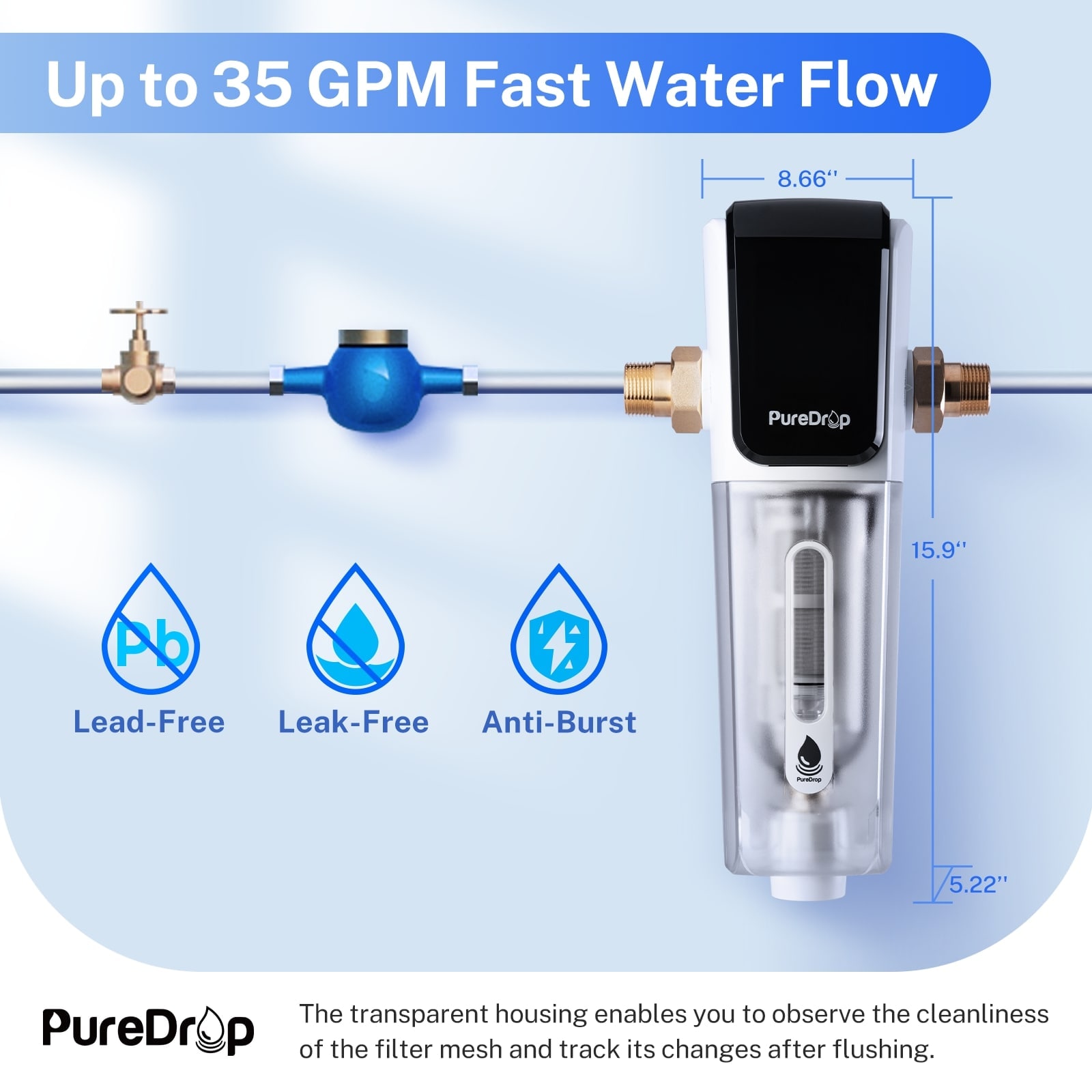 PureDrop PDR-ARB100WSP Whole-House-Filtration-Systems - View #5