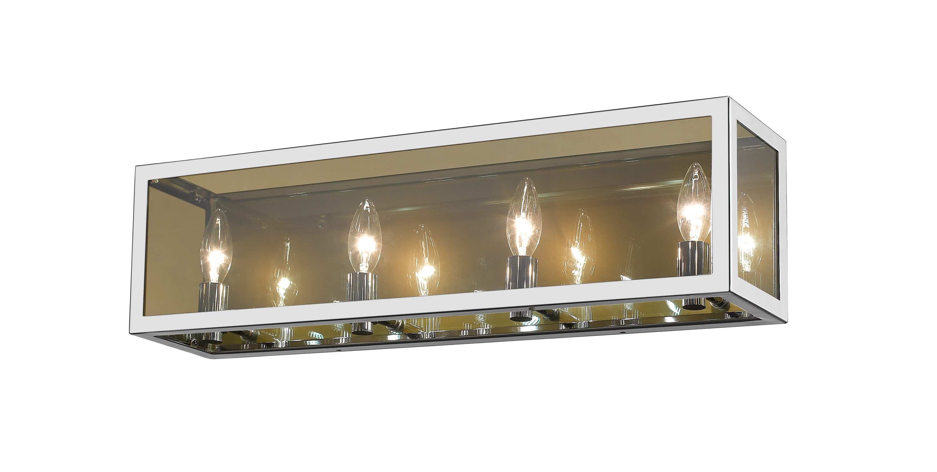 Z-Lite 802-4V-CH Infinity 24-in 4-Light Chrome Modern/Contemporary Vanity Light