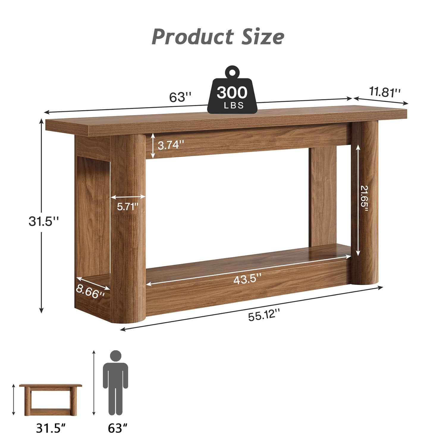 VERYKE WZT-LZY00010 Console-Sofa-Tables - View #3