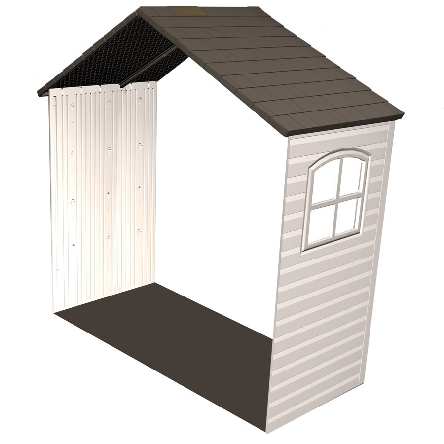LIFETIME PRODUCTS 60016 8-ft x 2-1/2-ft Resin Storage Shed Expansion Kit