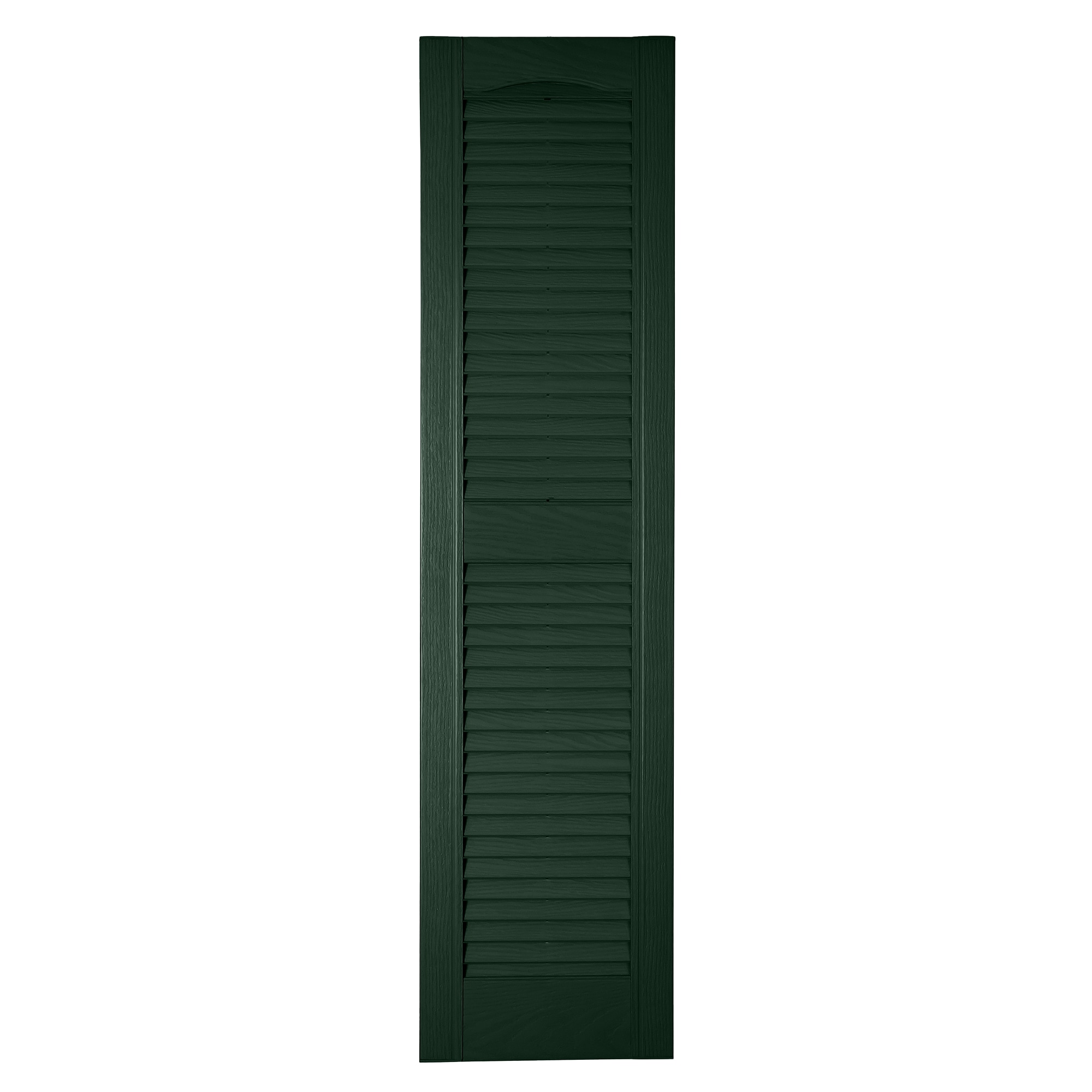 RELIABILT LVRCT1233331 12-in W x 33-in H Heritage Green Louvered Polypropylene Exterior Shutters ( 2 -Pack )