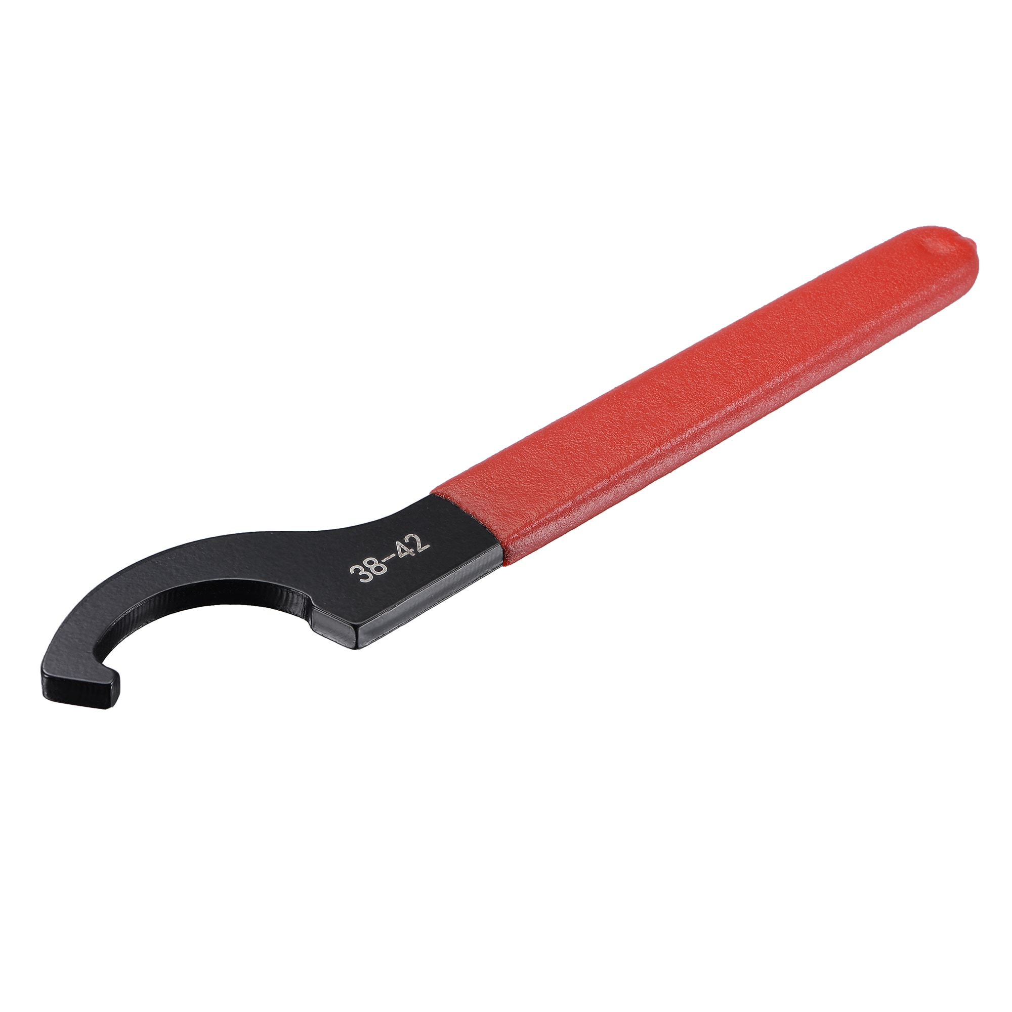 Unique Bargains C Hook Spanner Wrench Collet Chuck for 38-42mm Round Nut with Red Non-slip Handle #S26031300UX4502