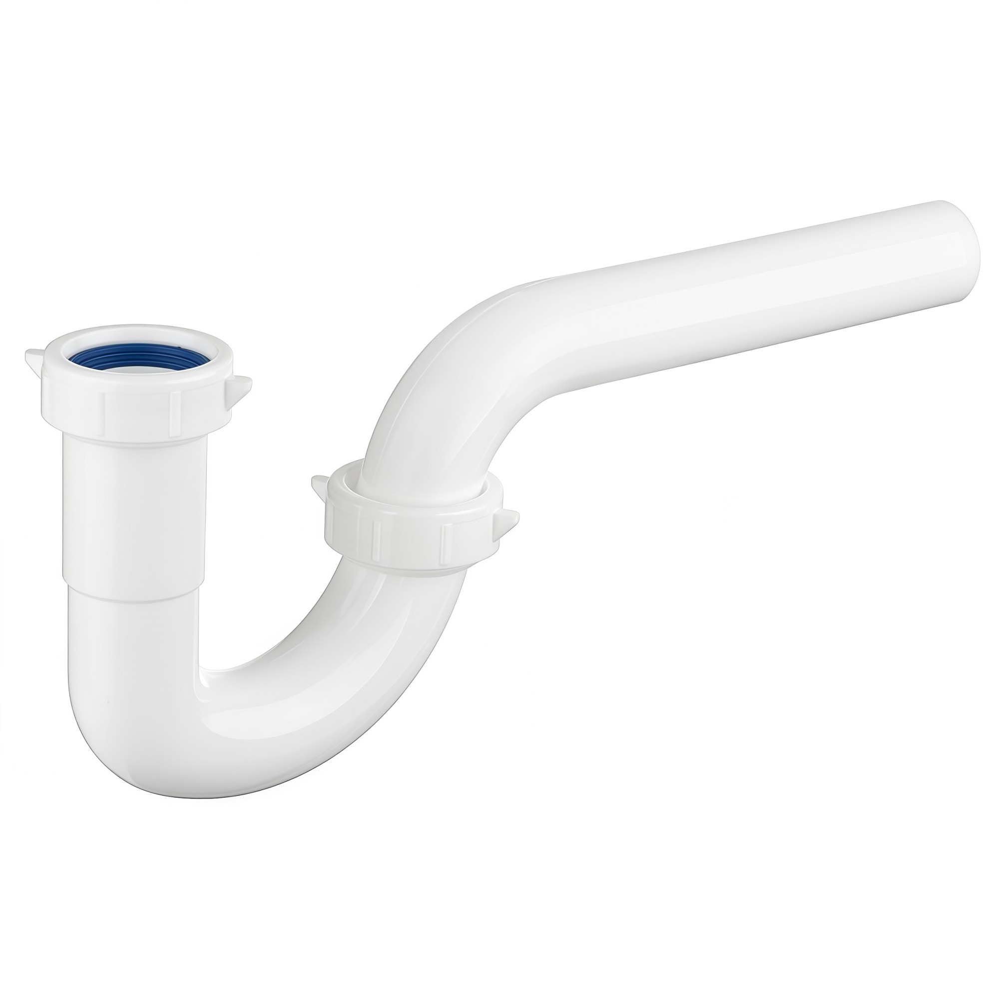 Numhew - 36in L 1.25in OD 1-Piece White Basin Sink Drain Pipe Tubular Kit