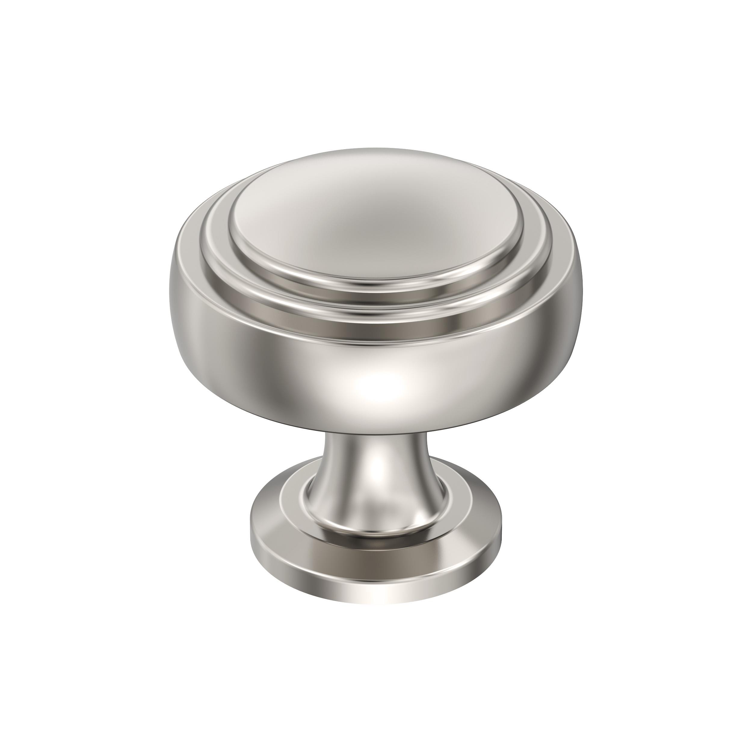 Polished Nickel 1-1/4 inch Cabinet Knob