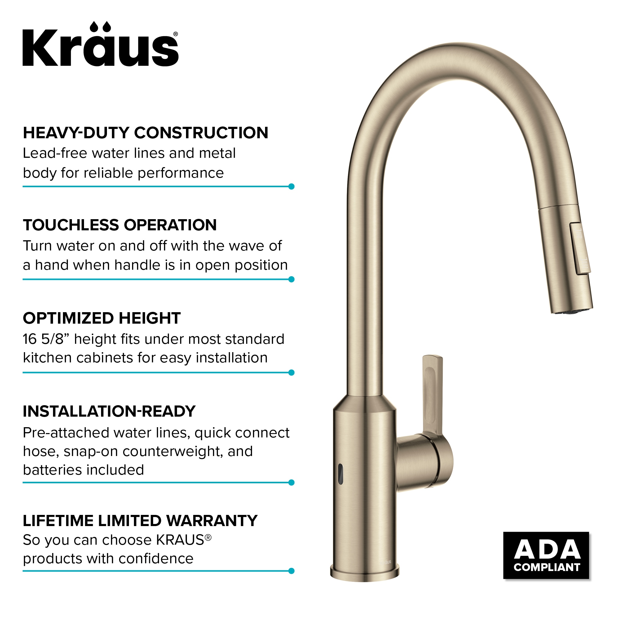 Kraus KSF-2830SFACB Kitchen-Faucets - View #16