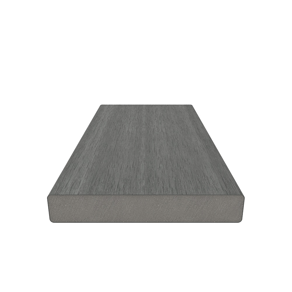 NewTechWood Cortes Solid Board 1-in x 6-in x 8-ft Westminster Gray Square Composite Deck Board