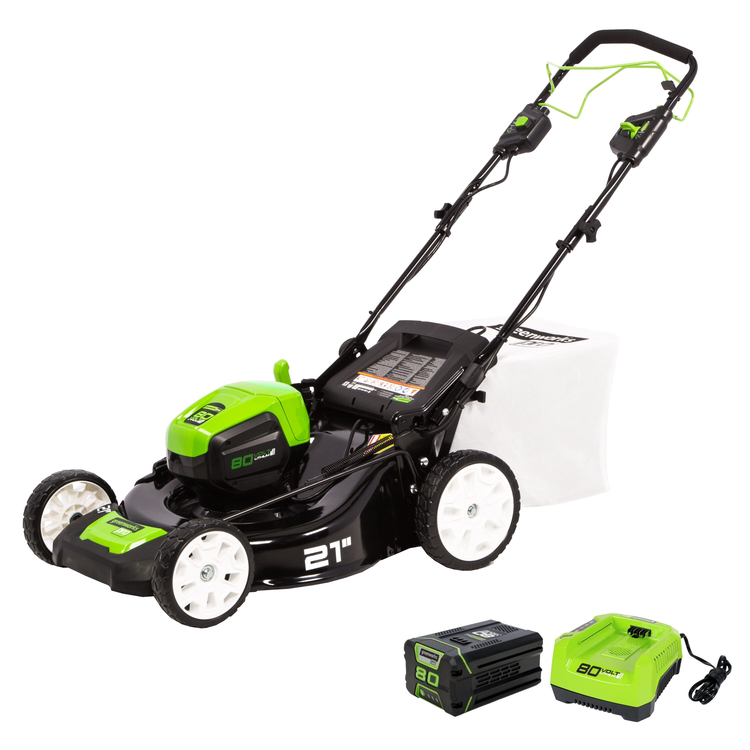 Greenworks 80-volt Max 21-in Cordless Self-propelled Lawn Mower 5