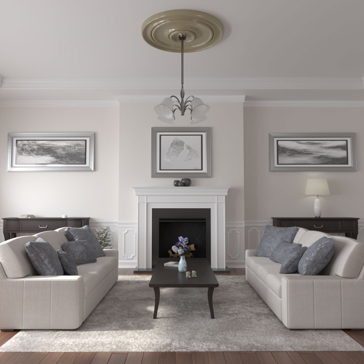 Ekena Millwork CM54TCLGDF Ceiling-Medallions - View #4