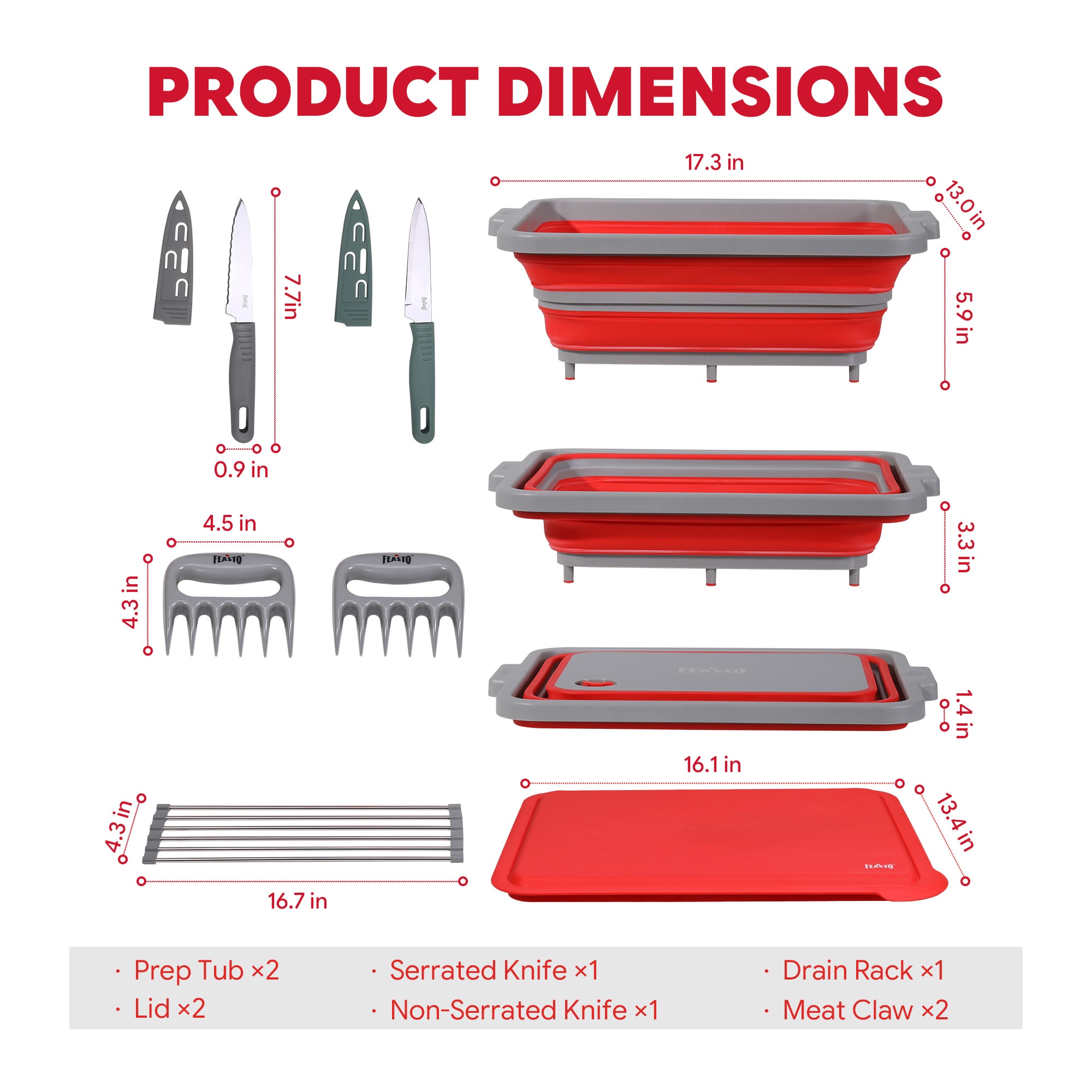 Feasto B2BATS02R Grilling-Tools-Utensils - View #2