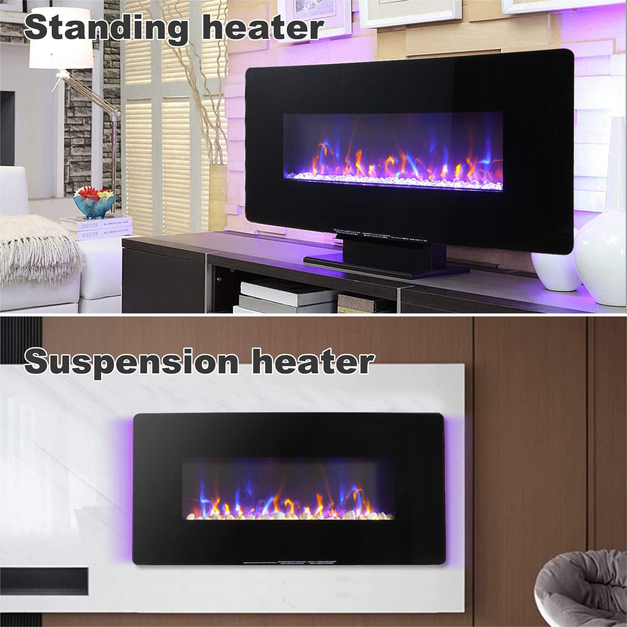 Kahomvis SUNS-QPW1-7823 Electric-Fireplaces - View #4