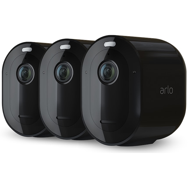 winnaar circulatie is er Arlo Pro 4 Indoor/Outdoor 3-Camera Battery-operated Dome Internet Cloud-based  Security Camera System in the Security Cameras department at Lowes.com
