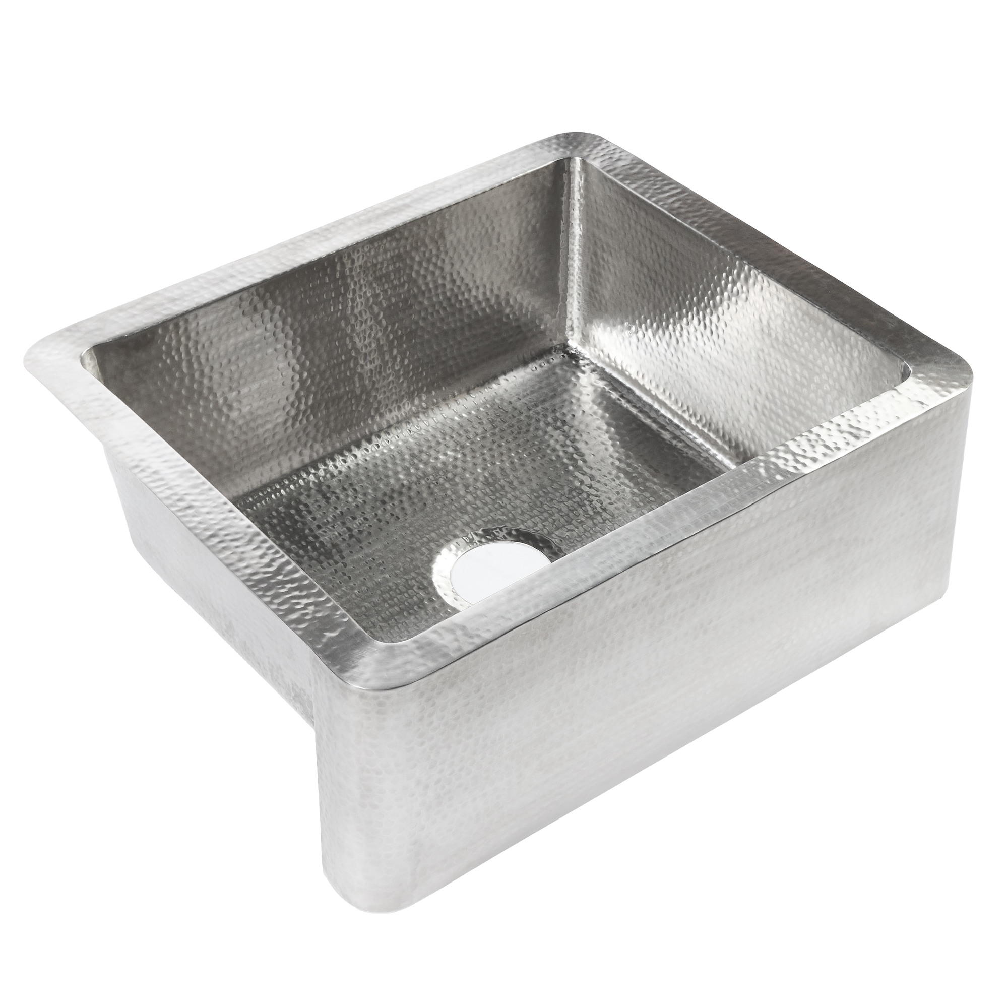 SINKOLOGY SK705-25HSB Lange Farmhouse apron front 25-in x 22-in Stainless steel Single bowl 18 -Gauge Kitchen Sink