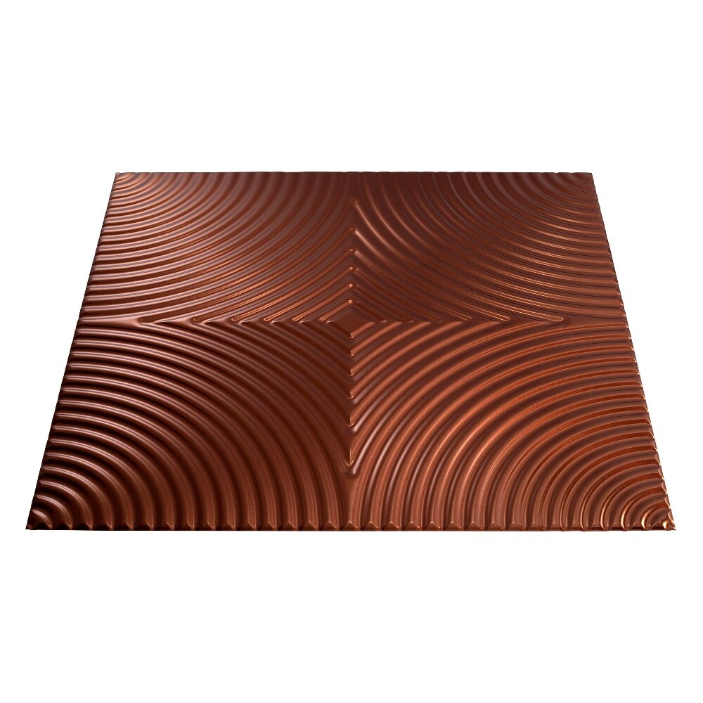 Fasade G74-26 24-in x 24-in Echo Oil-Rubbed Bronze PVC Surface-mount Ceiling Tile (1-Pack, 4-sq ft / Case)