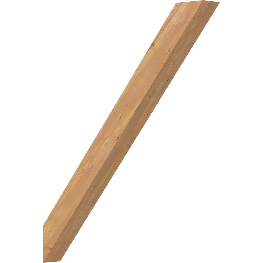 Ekena Millwork BRC04X30X36TRA00SWR 3-1/2-in x 30-in x 36-in Western Red Cedar Unfinished Wood Traditional Smooth Knee Brace