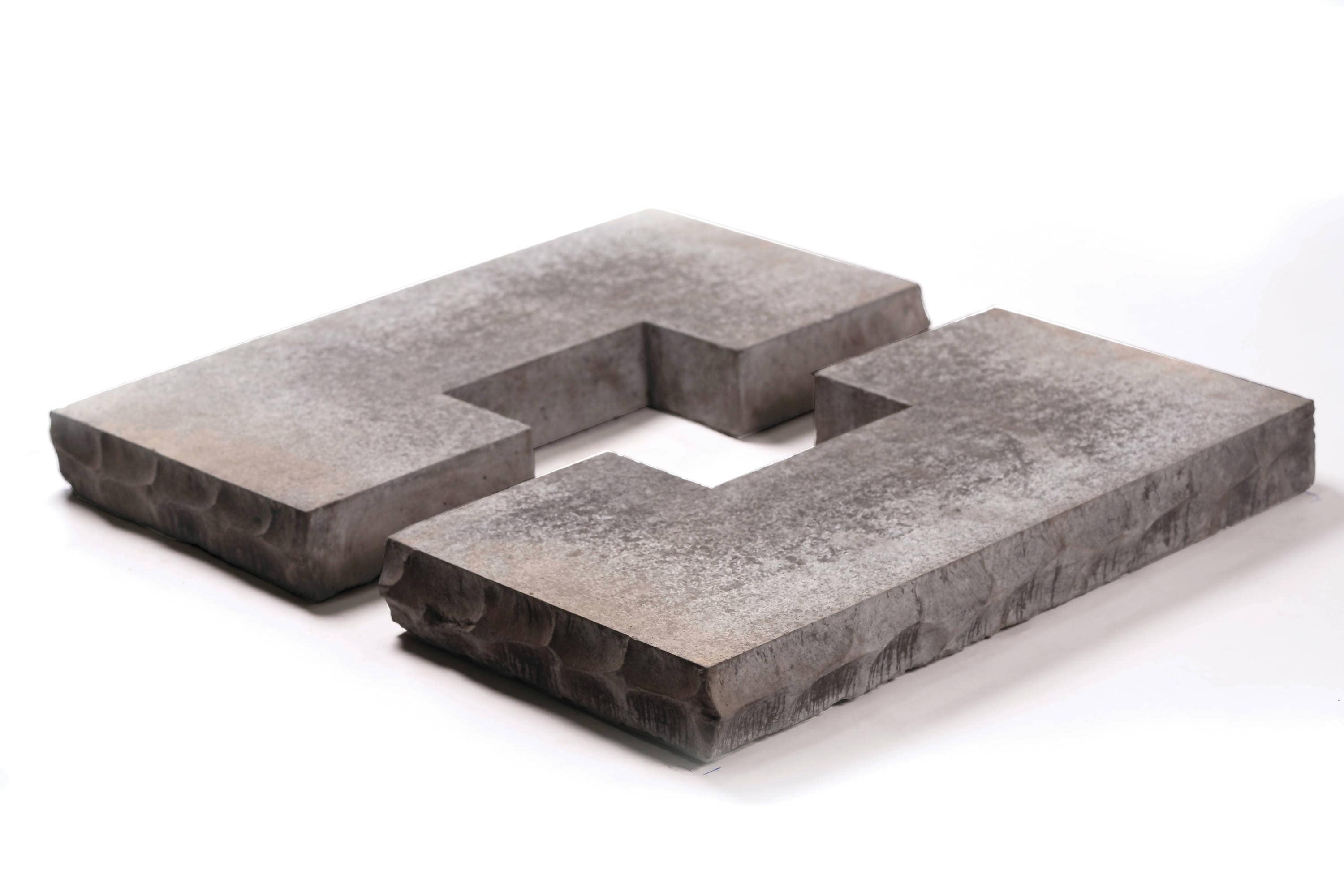 ClipStone CSS.413.150.6F 18-in x 18-in CapStone 2.25 Square feet Grey Manufactured stone veneer
