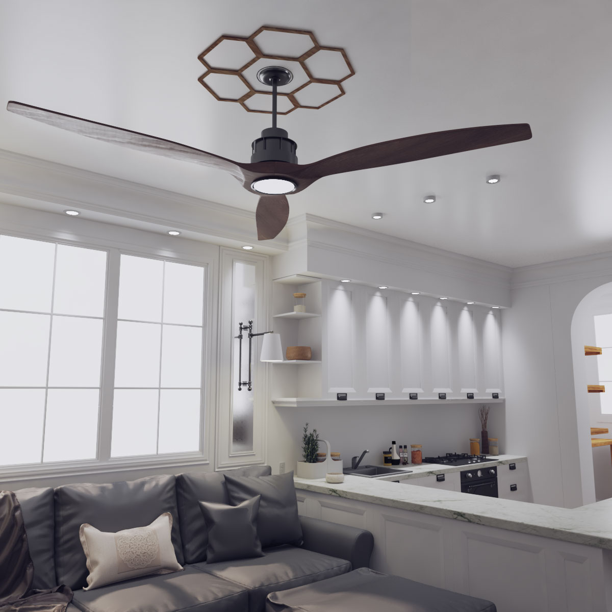 Ekena Millwork CMWP32X32X0375FOWA Ceiling-Medallions - View #8