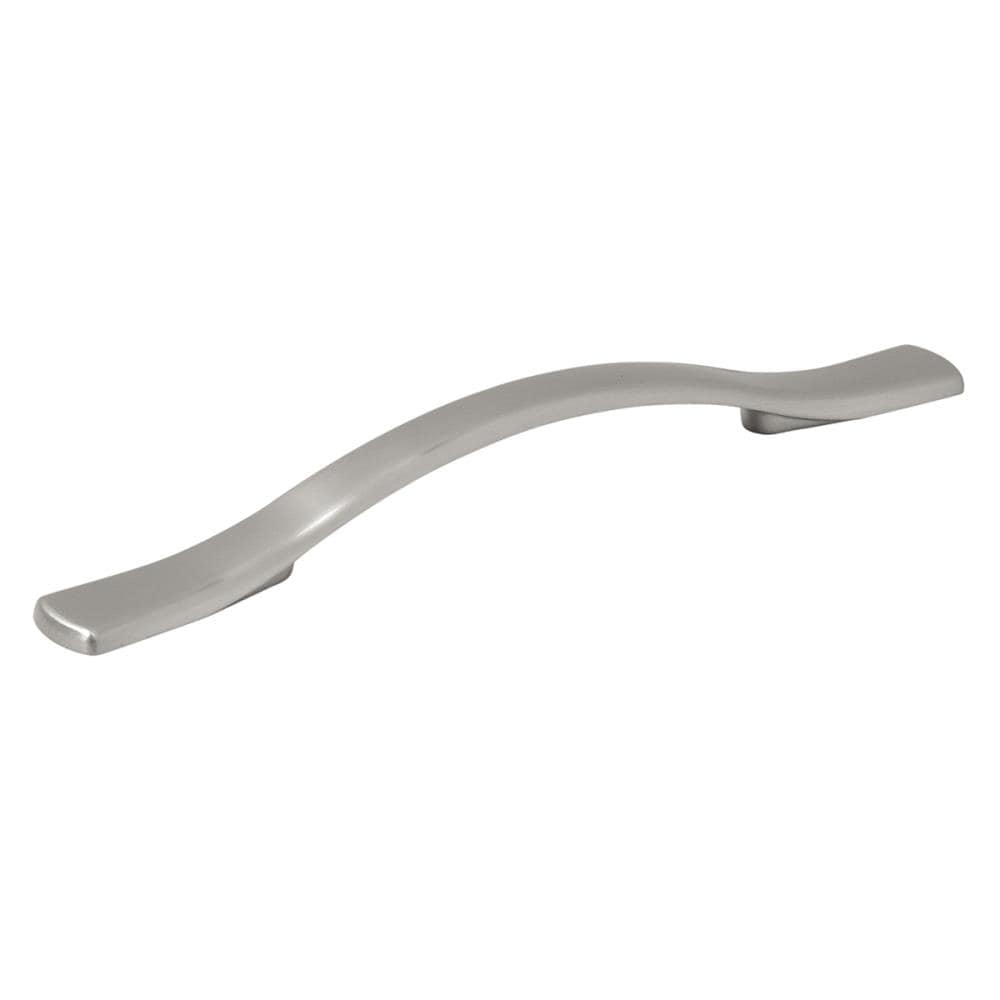 Hickory Hardware Euro-Contemporary 5-1/16-in , 128mm Center to Center Satin Nickel Arch Handle Drawer Pull