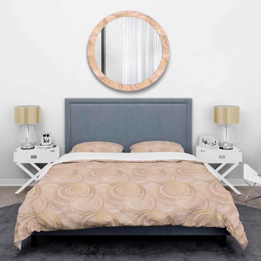 Designart BED24164-Q 3 -Piece Beige Queen Duvet cover Set