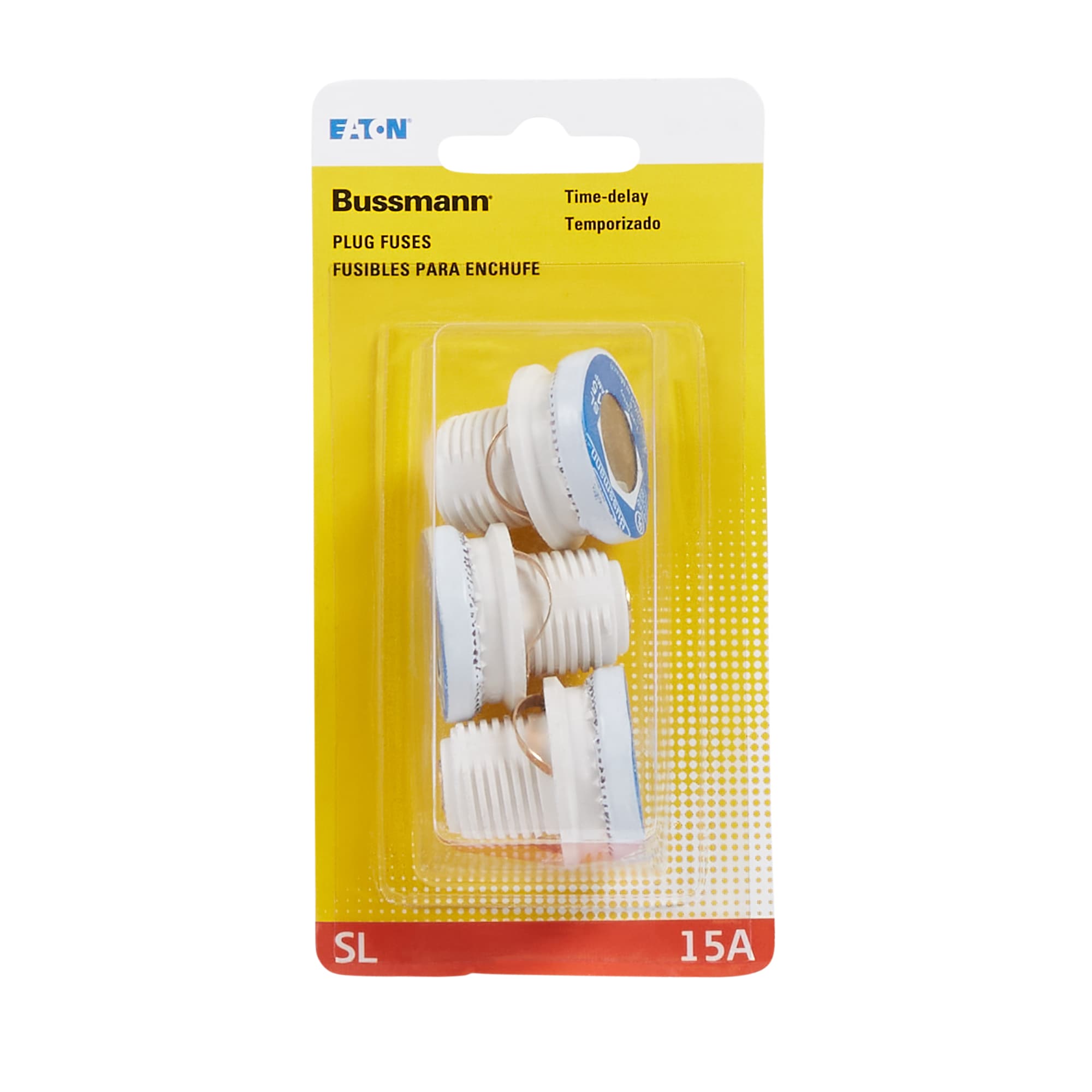 Cooper Bussmann 3-Pack 15-Amp Time Delay Plug Fuse in the Fuses