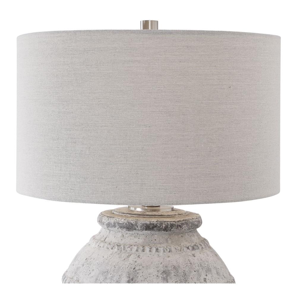 Global Direct 25.5-in Ivory with Aged Gray Undertones 3-Way Table Lamp ...