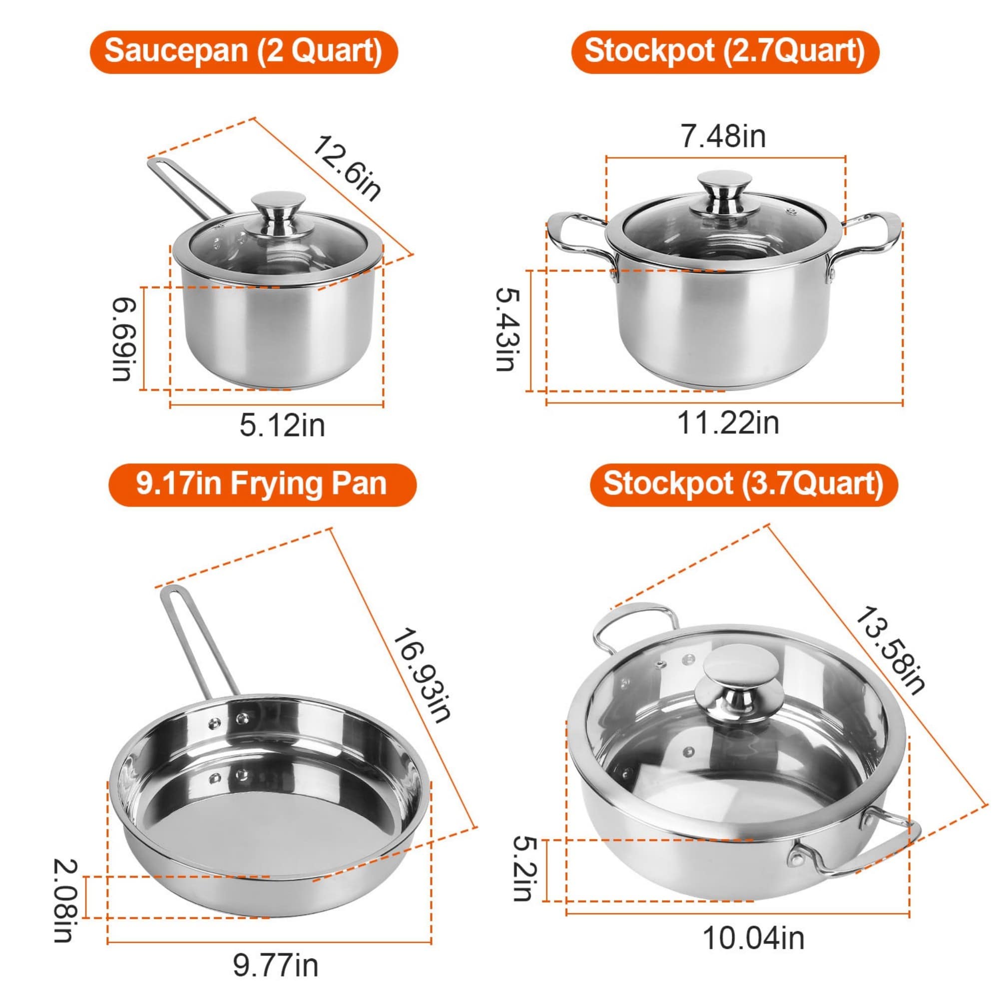 Wudkey L4-FW5I9N Cooking-Pans-Skillets - View #3