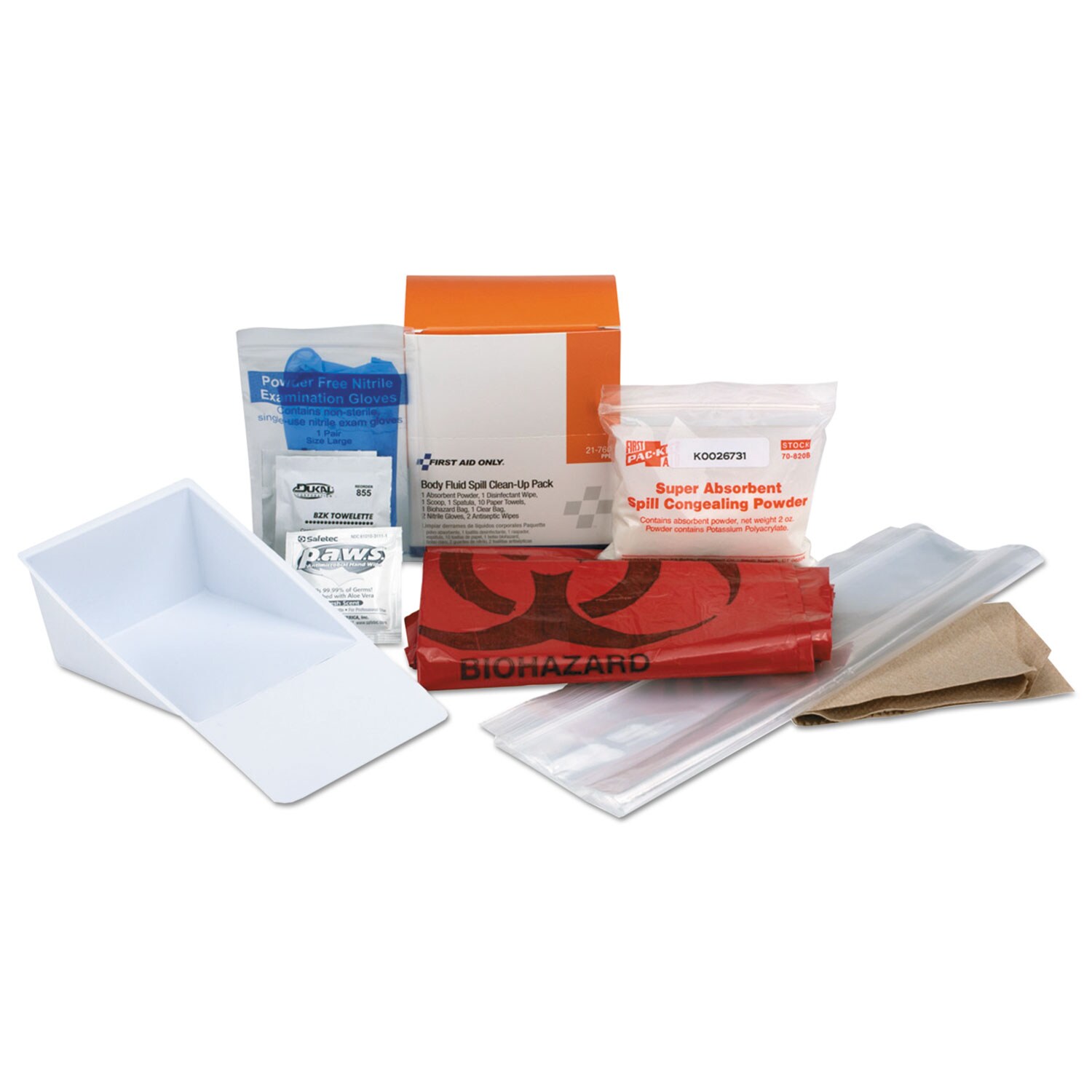 First Aid Only BBP Spill Cleanup Kit 3.63 x 2.25 x 4.31 #21-760