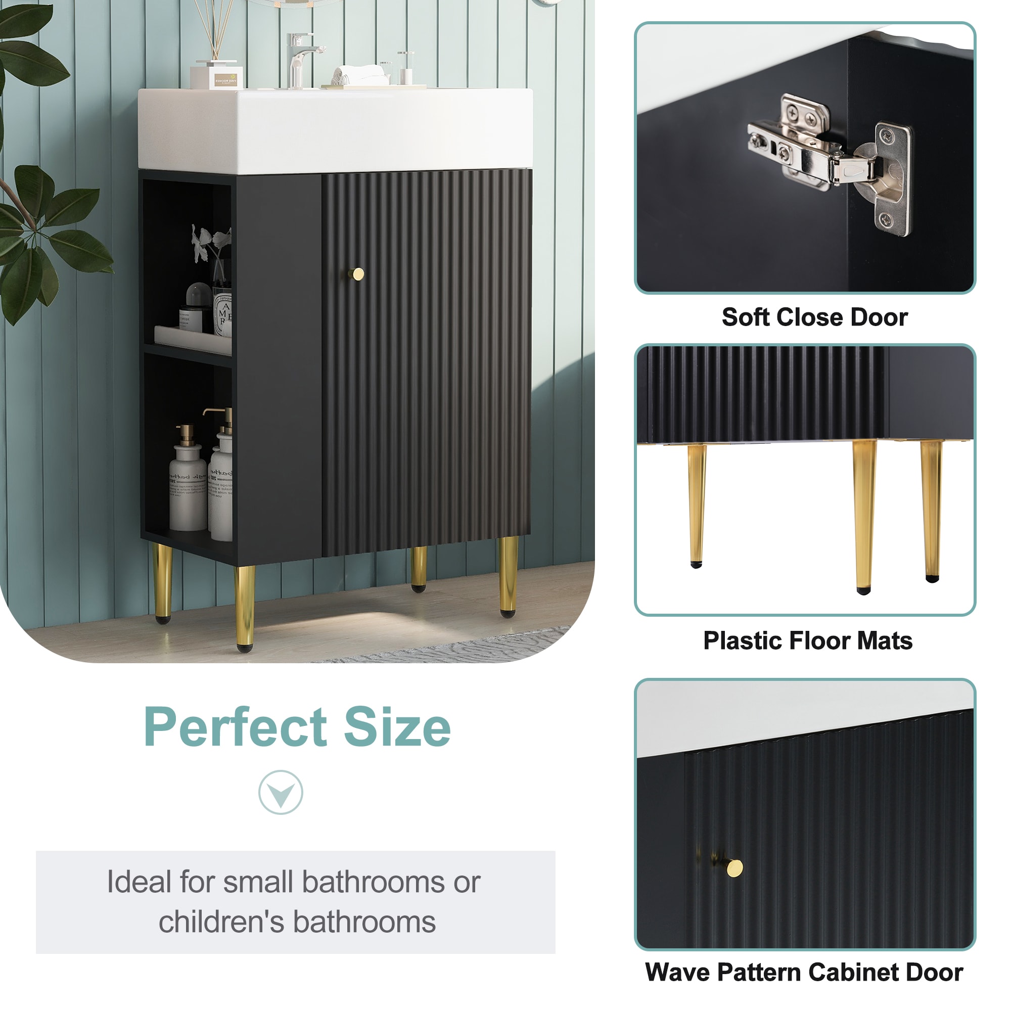 Qualler FSUVTR007B Bath-Vanity-Combo - View #7