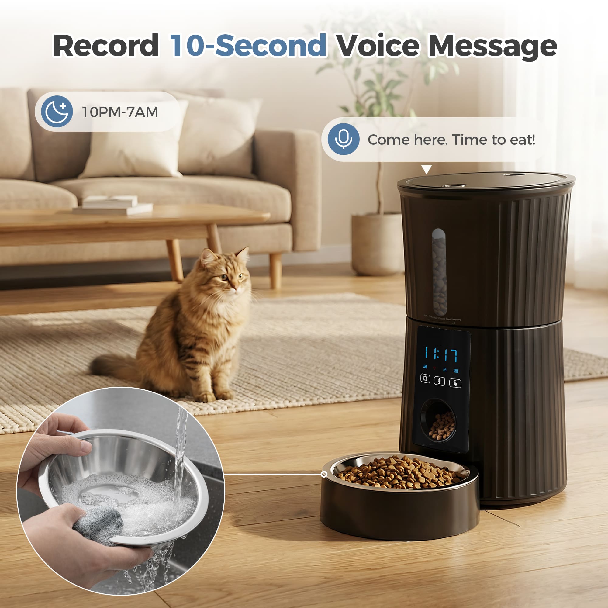 Sweetcrispy L-PC-WSQ1WWF-4BK Pet-Feeder - View #6